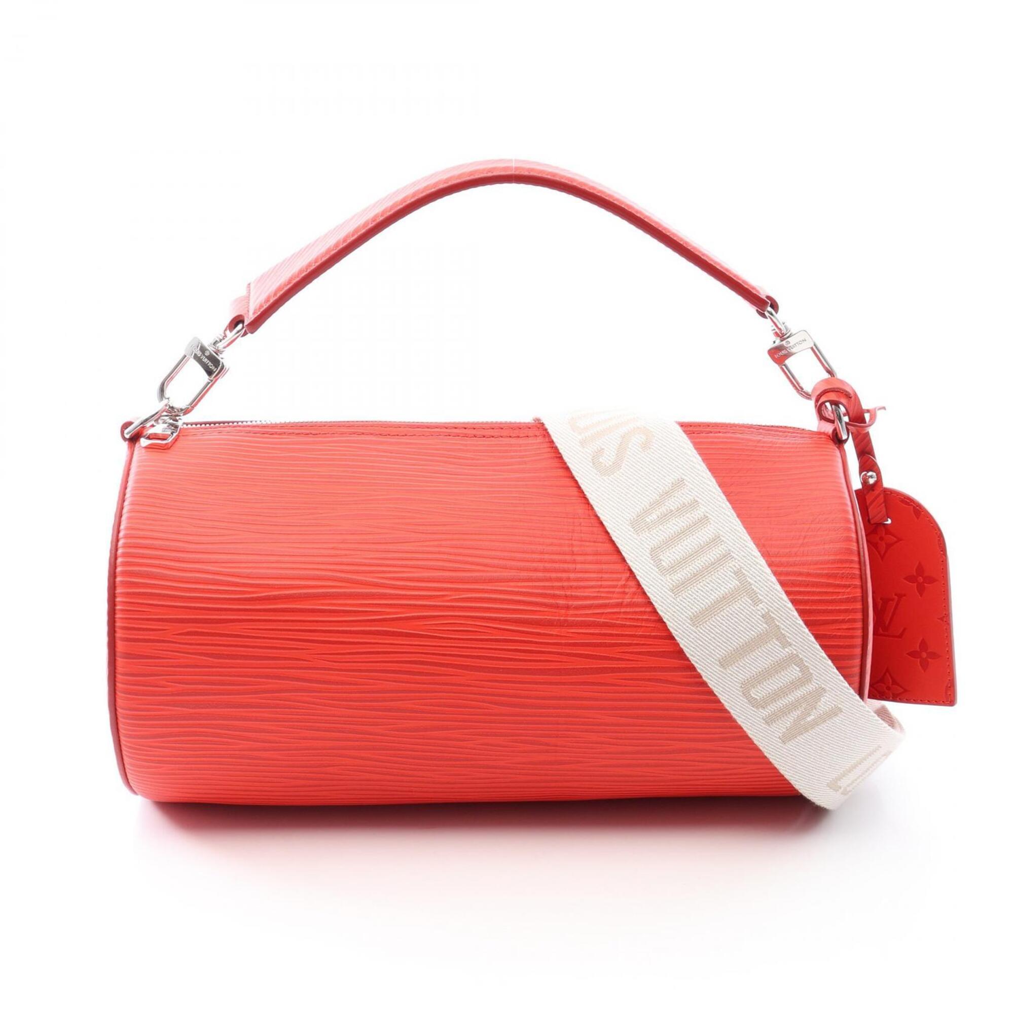 Louis Vuitton Red Color Leather Handbag (Pre-Owned)