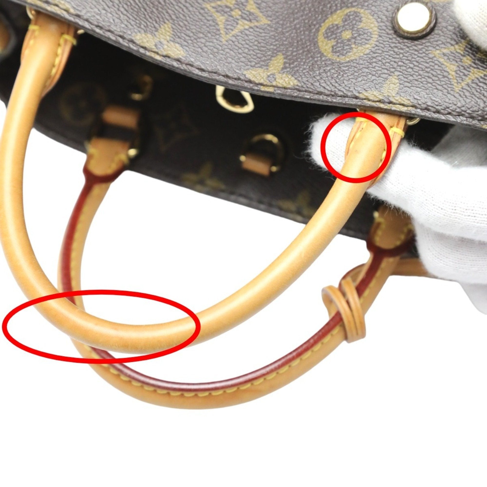 Louis Vuitton Brown Monogram Canvas Handbag Shoulder Bag (Pre-Owned)