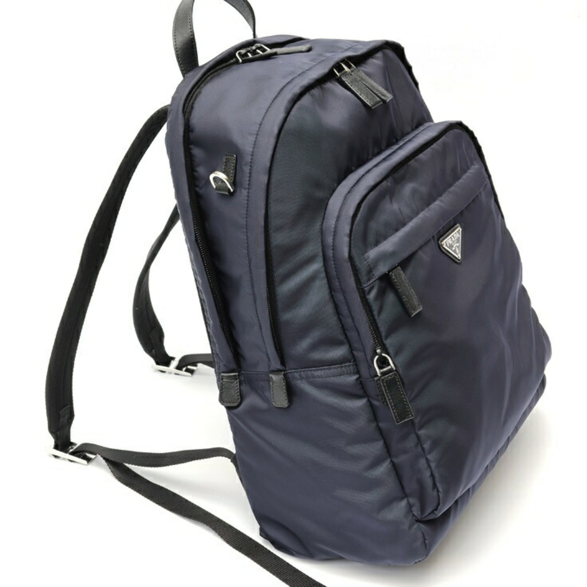 Prada Navy Nylon Backpack (Pre-Owned)