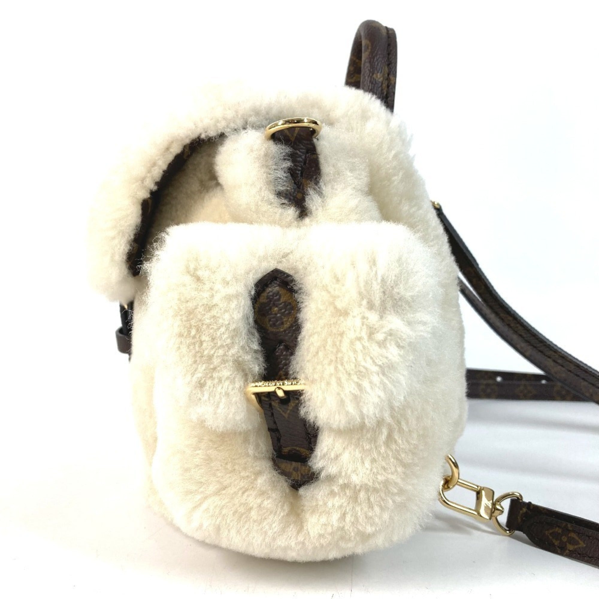 Louis Vuitton Beige Canvas Backpack Handbag Shoulder Bag (Pre-Owned)