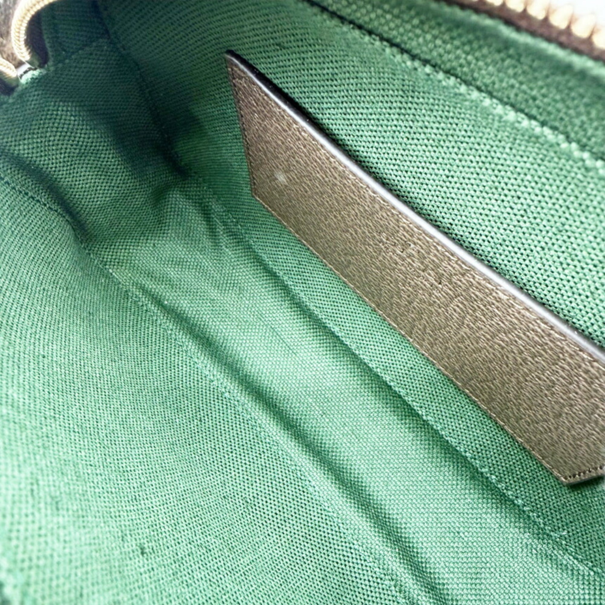 Gucci Beige Gg Canvas Shoulder Bag (Pre-Owned)