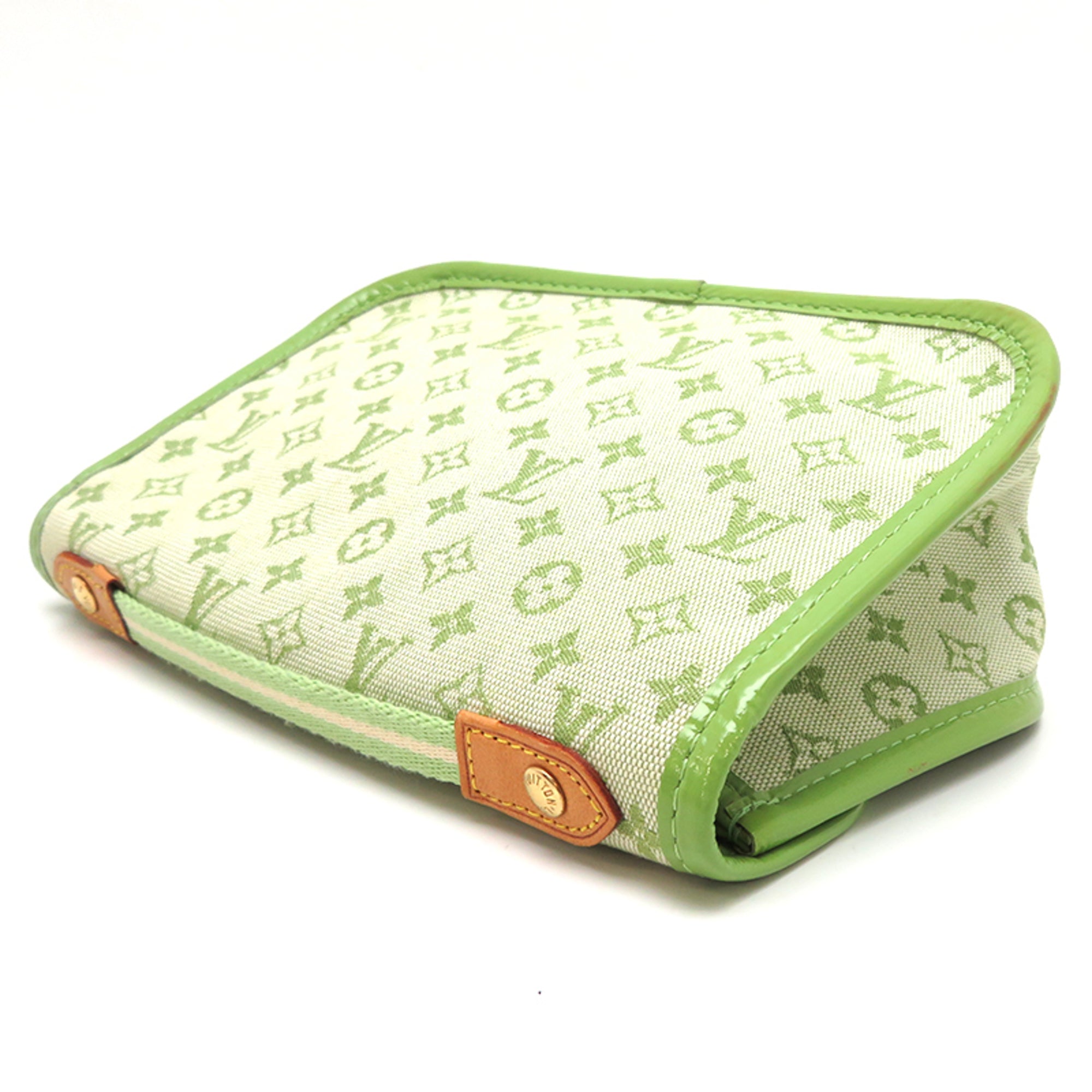 Louis Vuitton Green Monogram Pouch (Pre-Owned)
