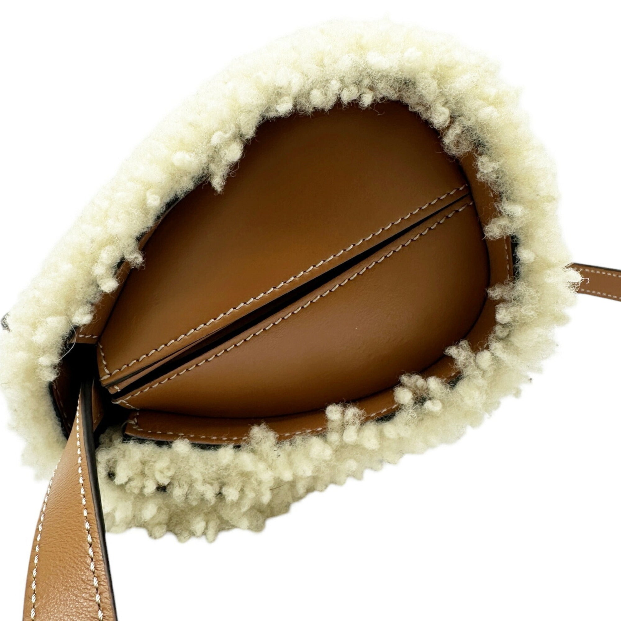 Tod's Denim Fur Shoulder Bag (Pre-Owned)