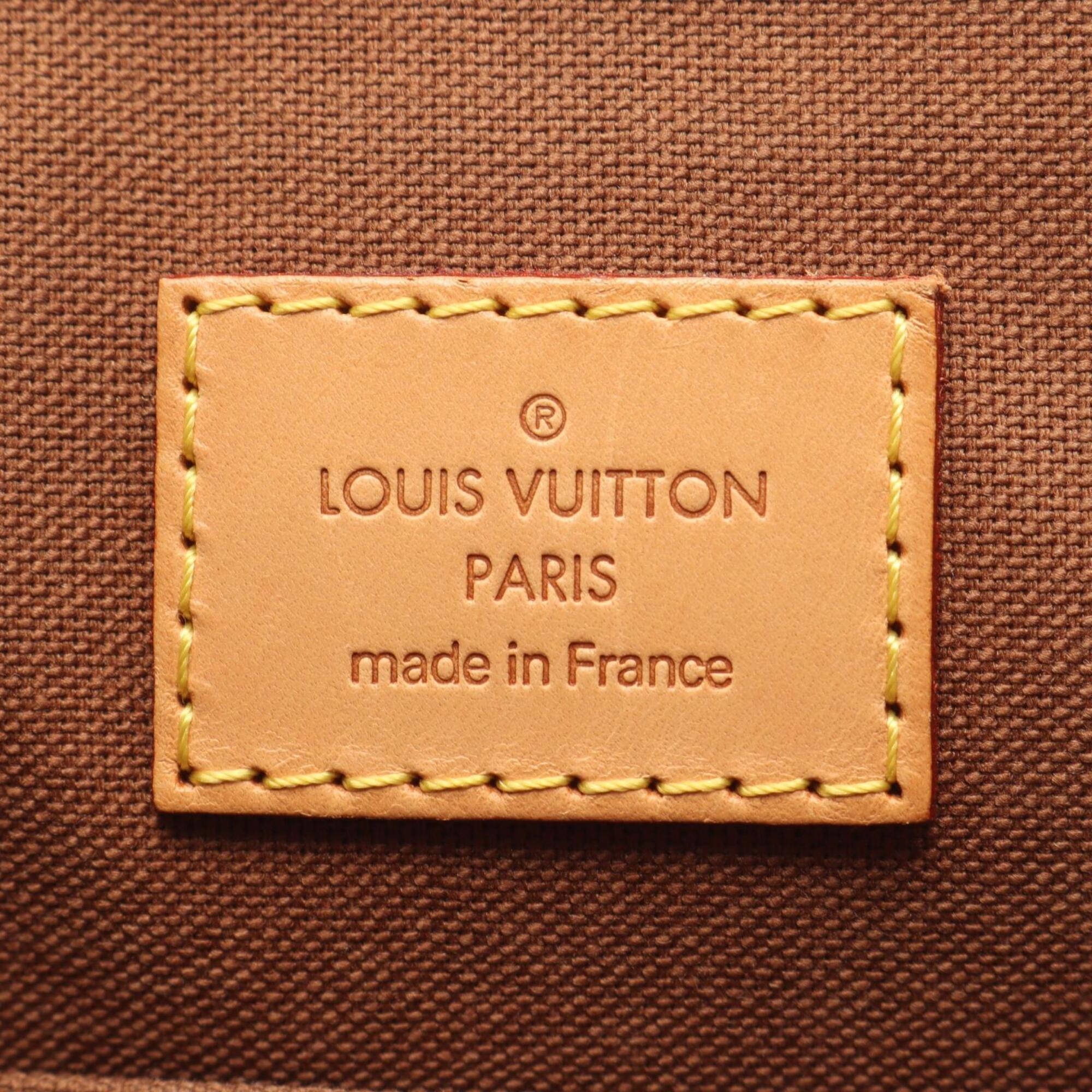 Louis Vuitton Brown Coated Canvas Leather Coated Canvas Handbag Tote Bag (Pre-Owned)