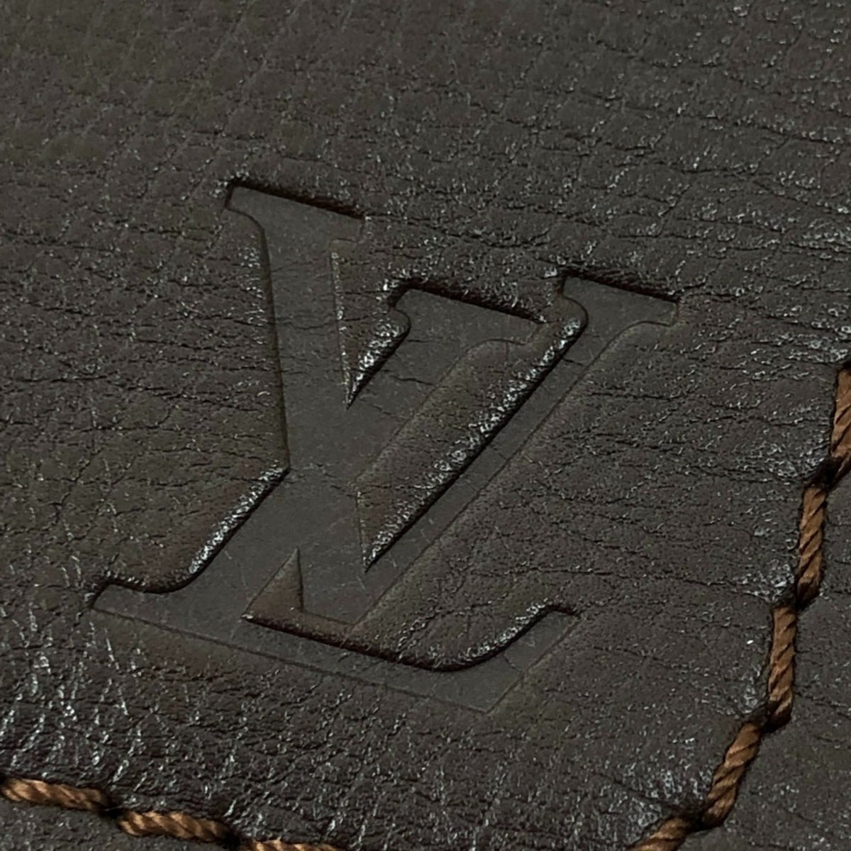 Louis Vuitton Brown Coffee Utah Leather Pochette Shoulder Bag (Pre-Owned)