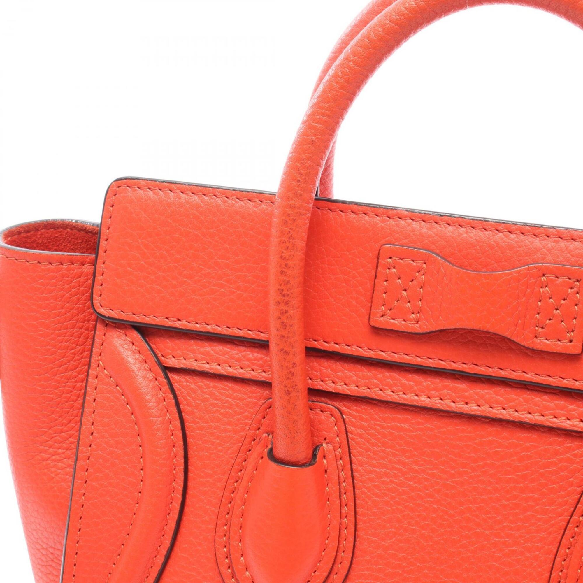 Celine Red Color Leather Handbag (Pre-Owned)