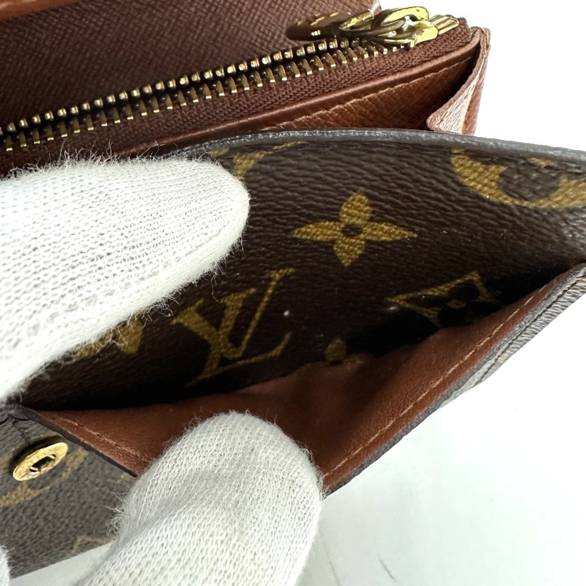 Louis Vuitton Brown Galle Monogram Monogram Long Wallet (Bi-Fold) (Pre-Owned)