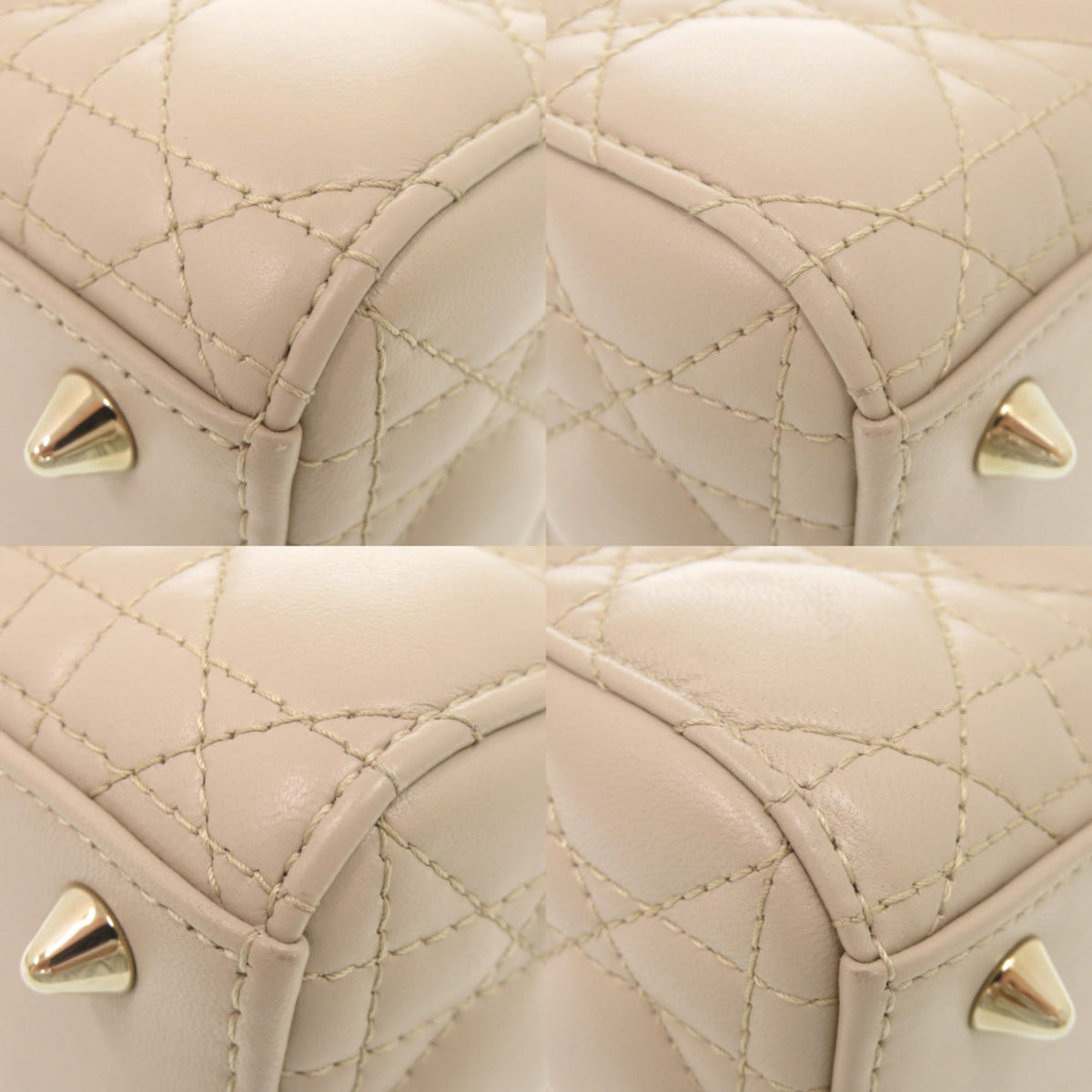 Christian Dior Beige Leather Handbag (Pre-Owned)