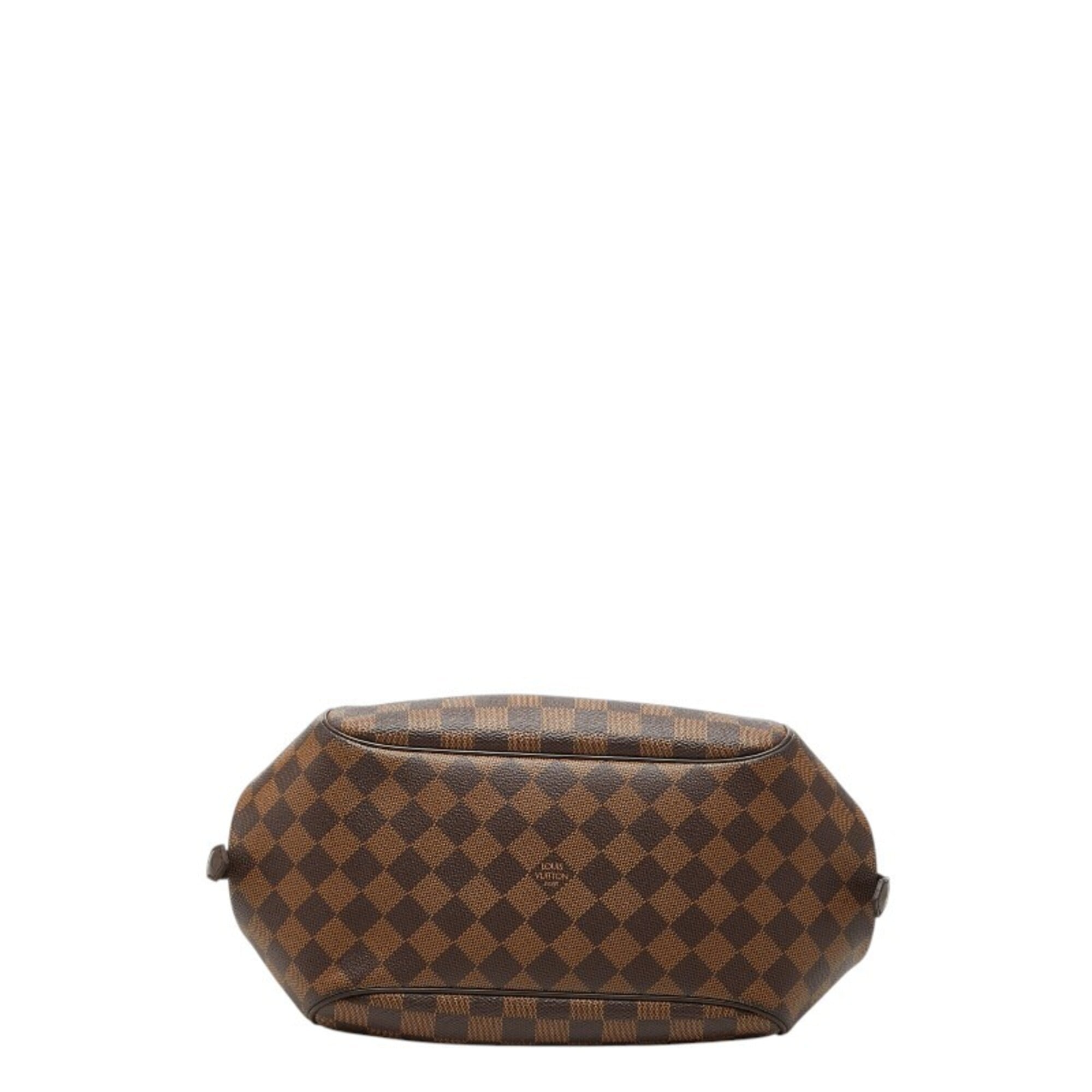 Louis Vuitton Damier Brown Ebene Pvc Leather Handbag Tote Bag (Pre-Owned)