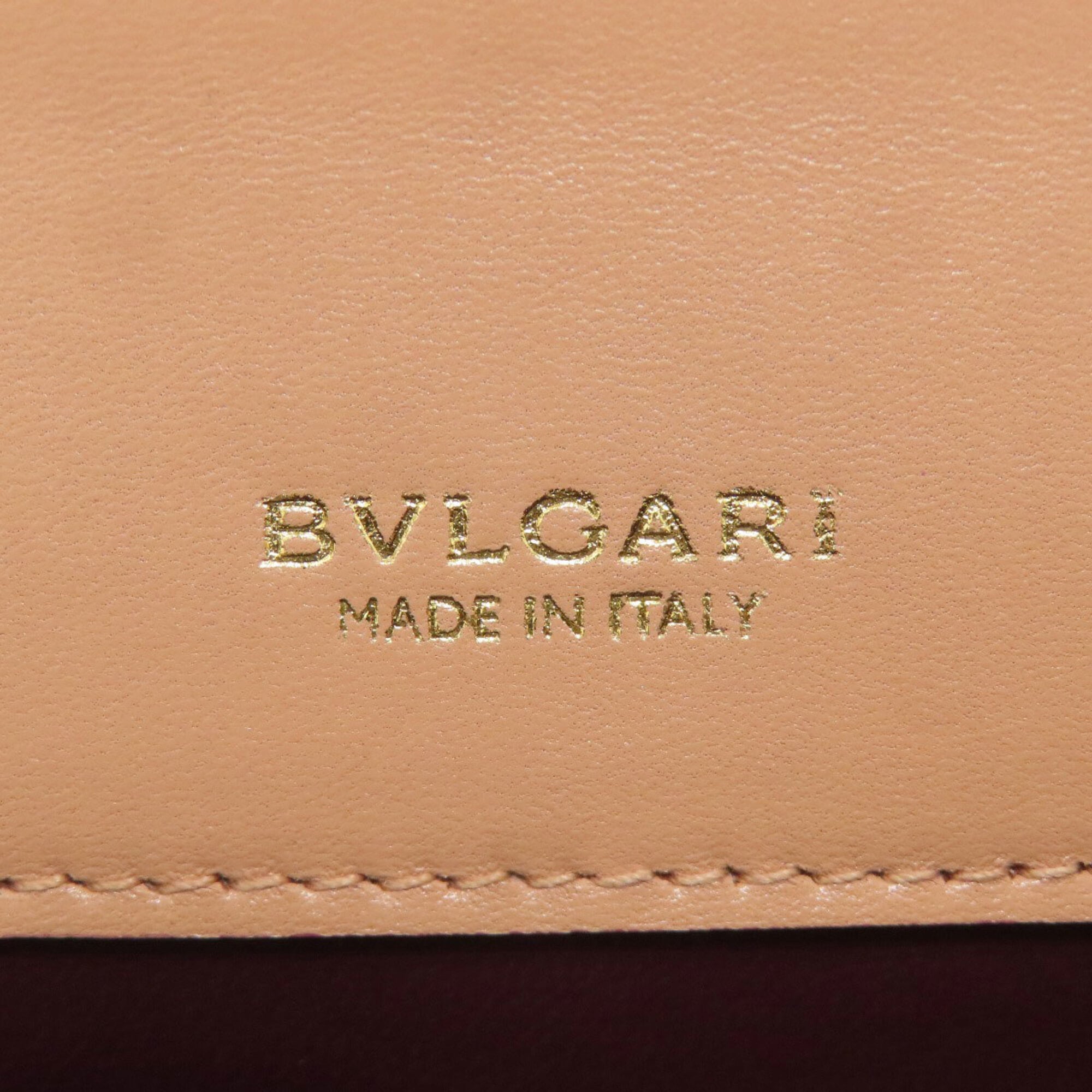 Bvlgari Beige Leather Handbag (Pre-Owned)