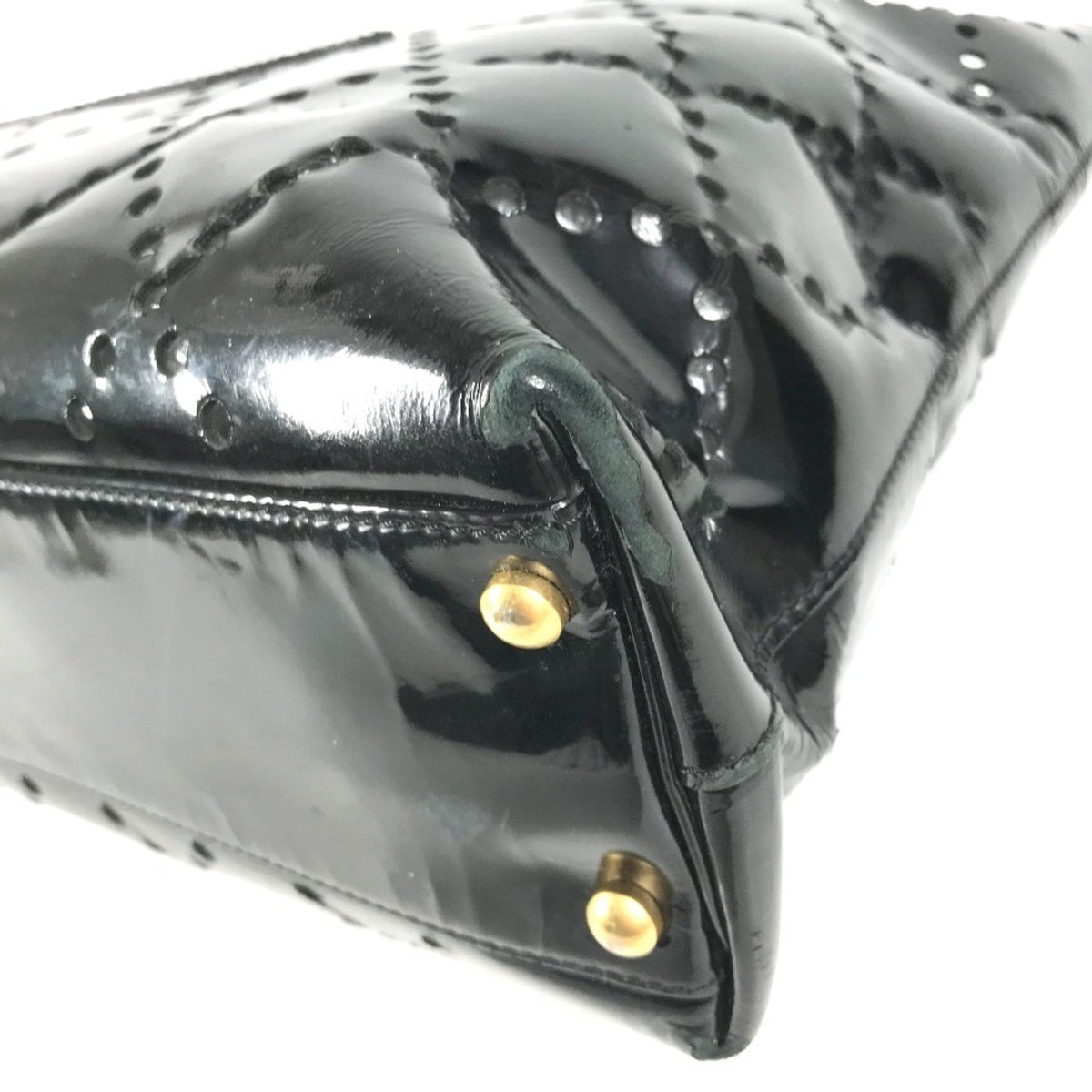 Chanel Black Leather Shoulder Bag Tote Bag (Pre-Owned)