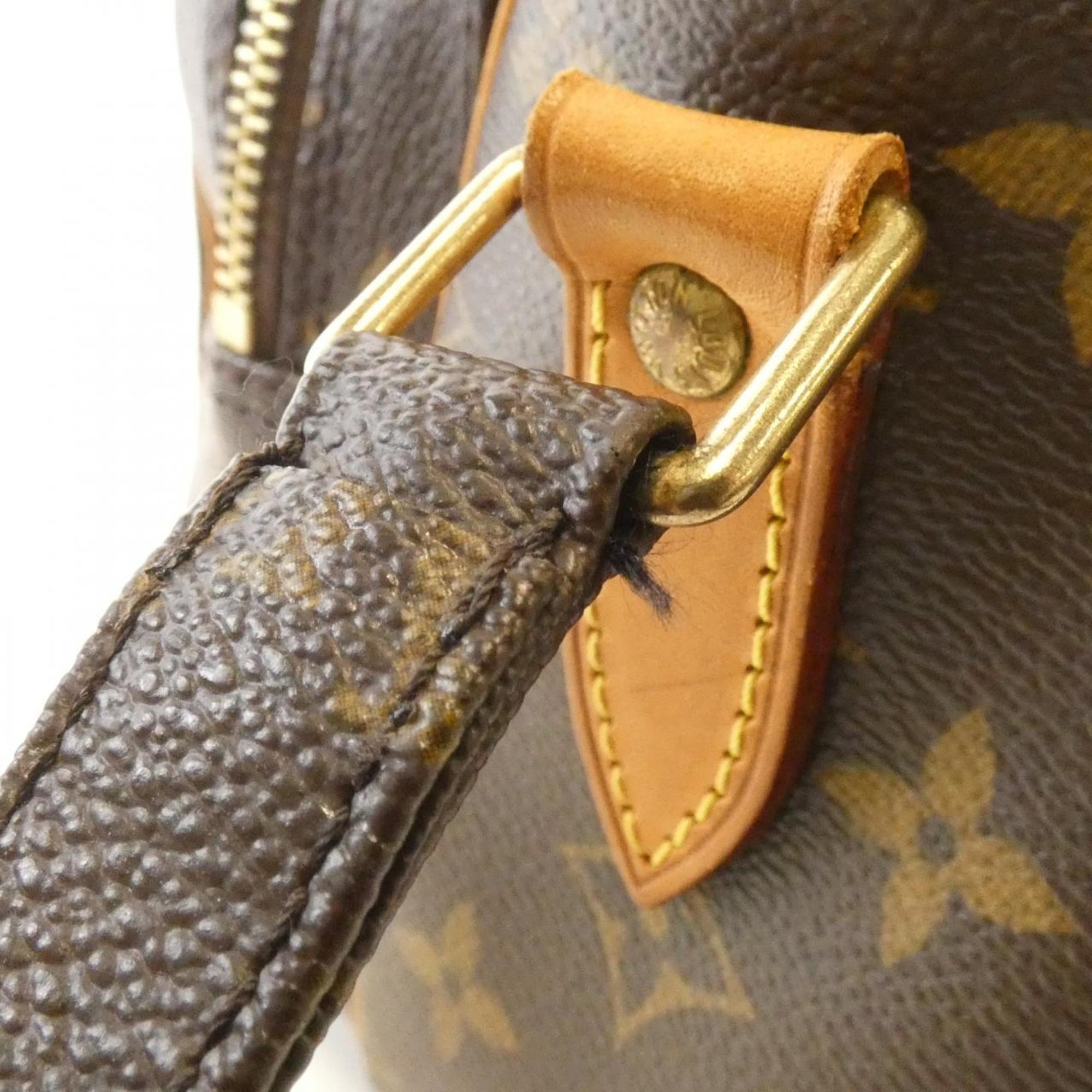 Louis Vuitton Marron Coated Canvas Shoulder Bag (Pre-Owned)