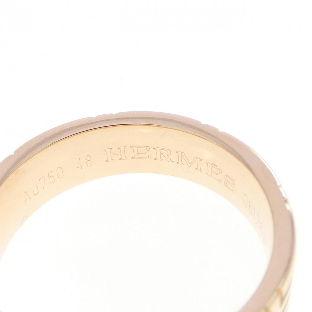 Hermes Pink Gold (18K) Band Ring (Pre-Owned)