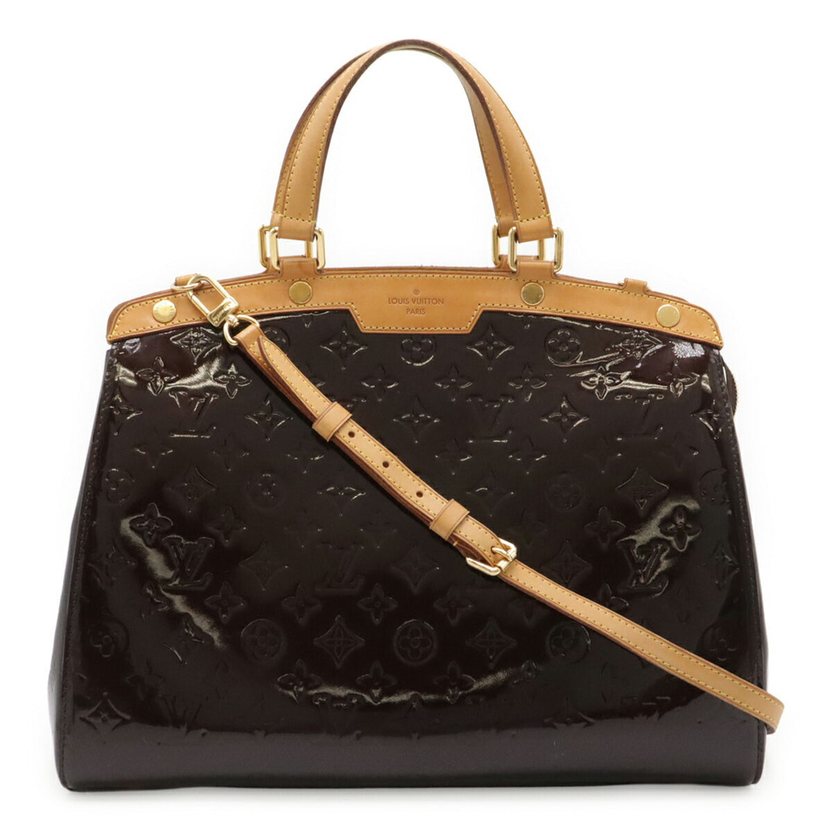Louis Vuitton Monogram Vernis Amarante Patent Leather Handbag Shoulder Bag Tote Bag (Pre-Owned)