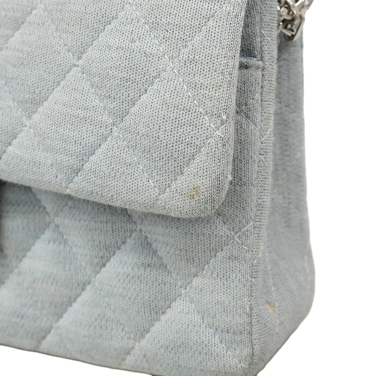Chanel Blue Cotton Shoulder Bag (Pre-Owned)