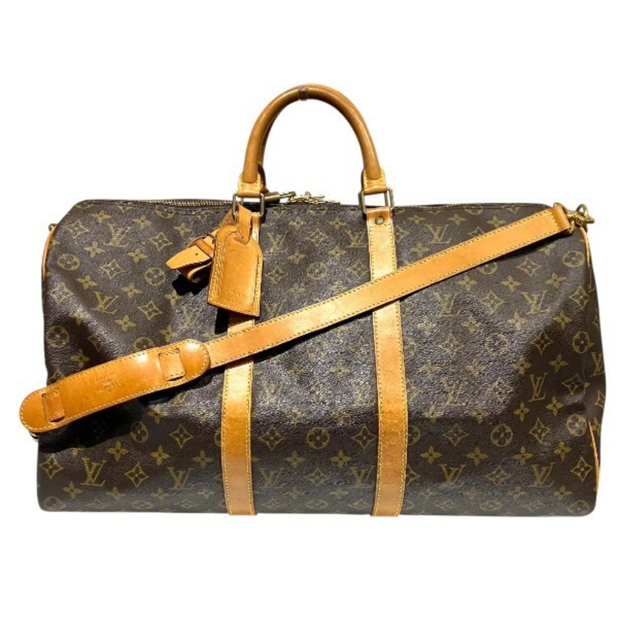 Louis Vuitton Brown Monogram Boston Bag Handbag (Pre-Owned)
