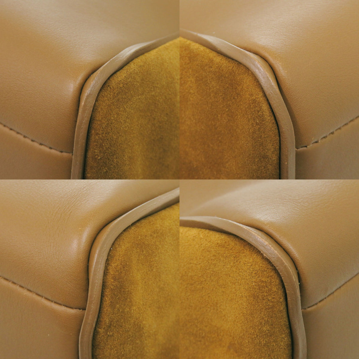 Longchamp Brown Velvet Leather Tote Bag (Pre-Owned)