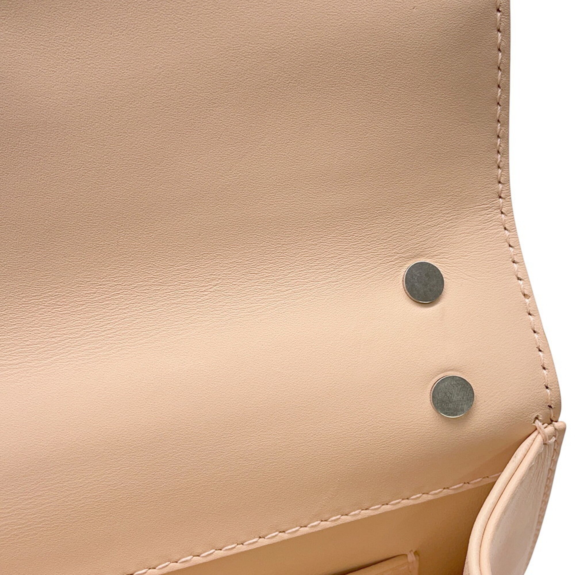 Bvlgari Light Pink Leather Handbag Shoulder Bag (Pre-Owned)