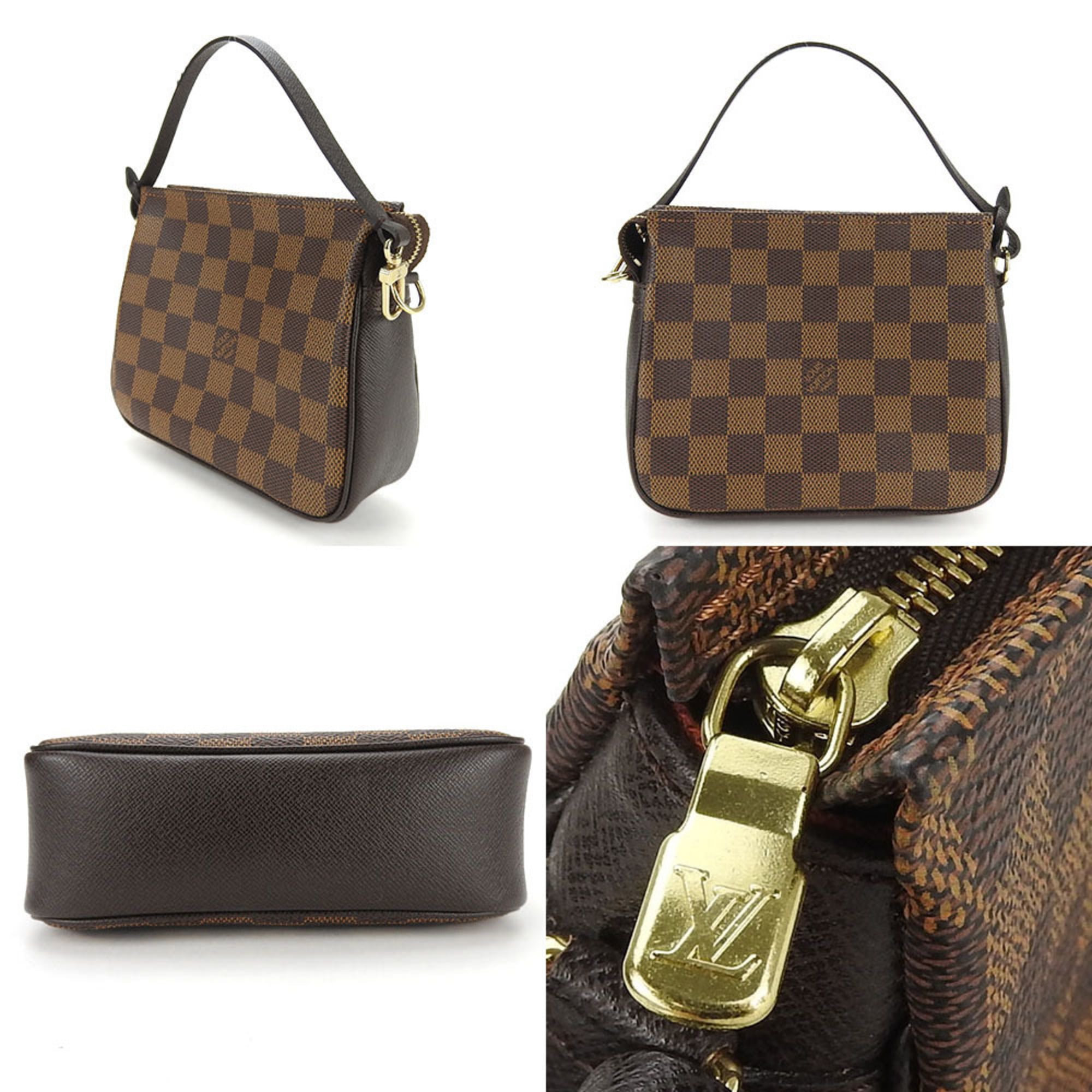 Louis Vuitton Damier Damier Canvas Ebene Damier Canvas Pouch (Pre-Owned)