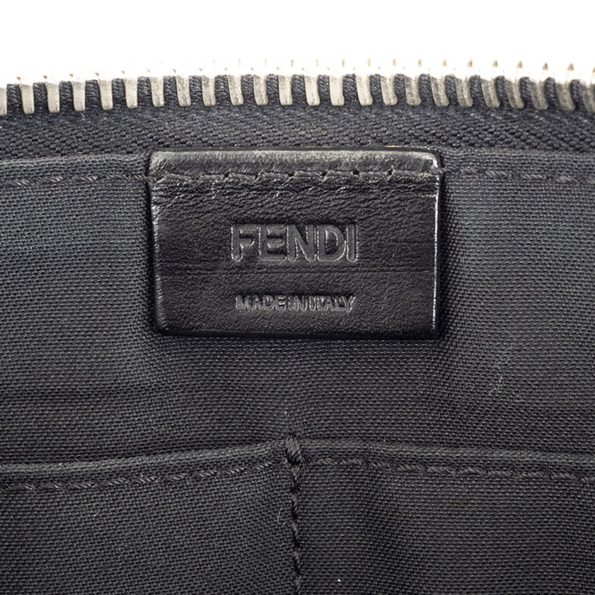 Fendi Black Leather Clutch Bag (Pre-Owned)