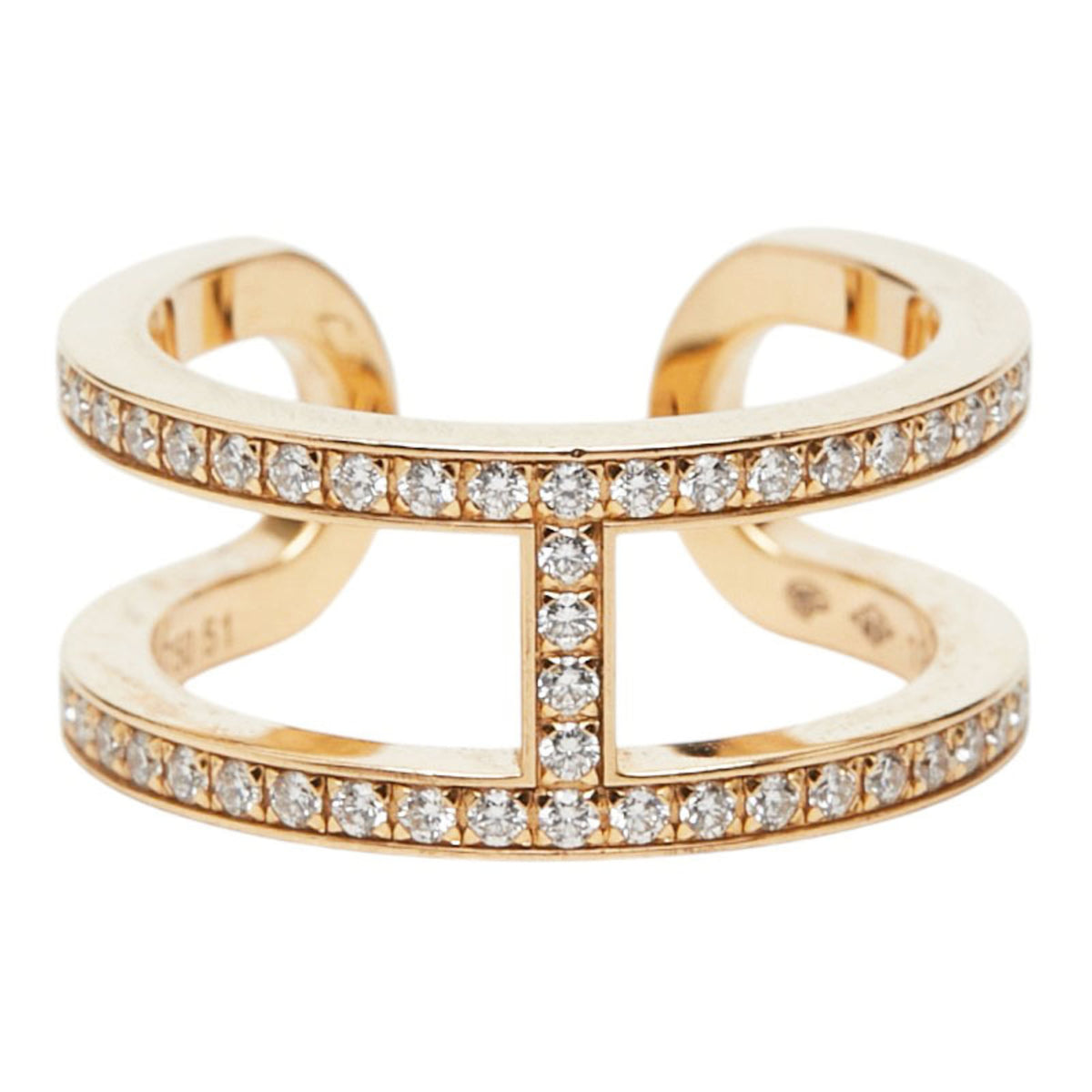 Hermes Yellow Gold (18K) Band Ring (Pre-Owned)