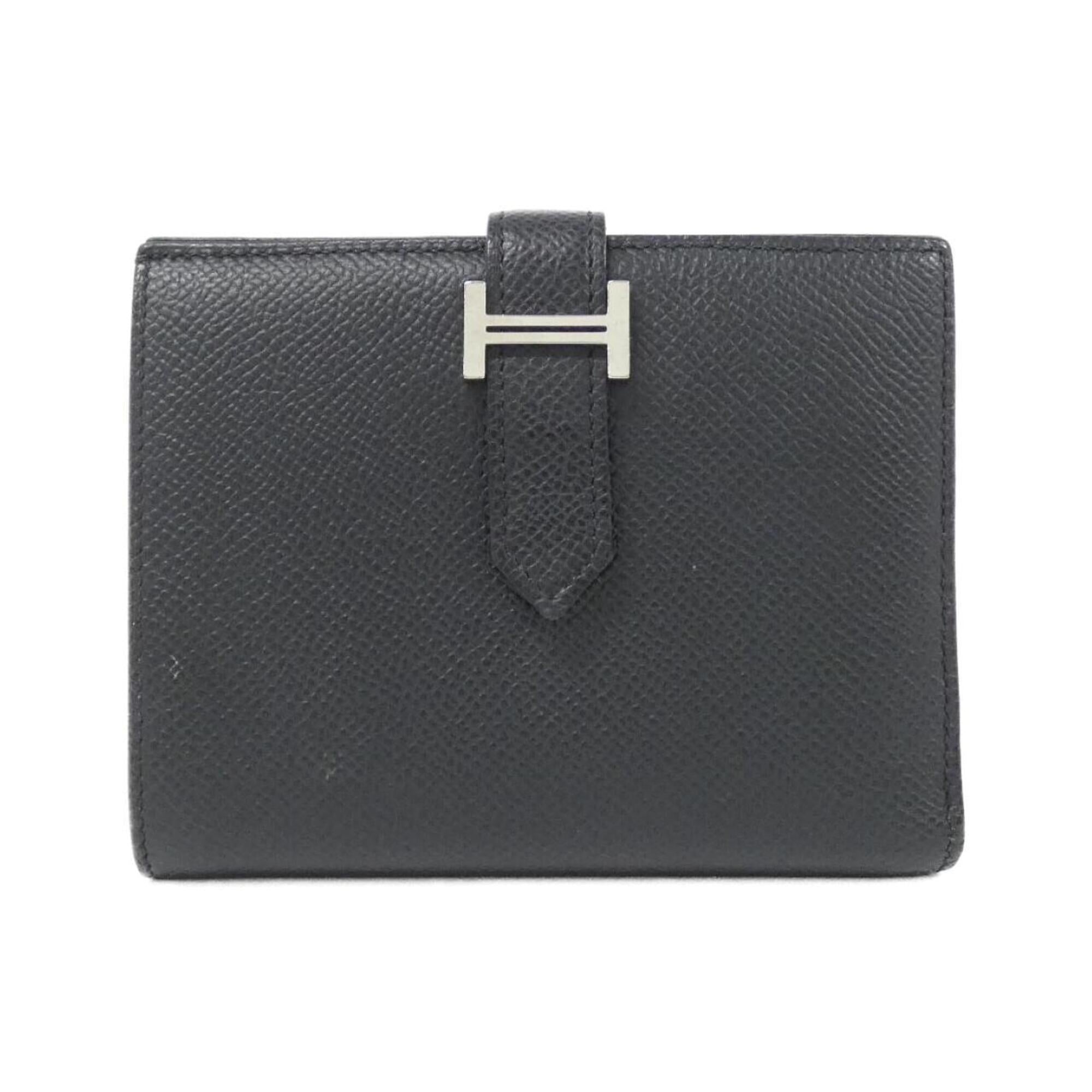 Hermes Black Epsom Leather Wallet (Bi-Fold) (Pre-Owned)
