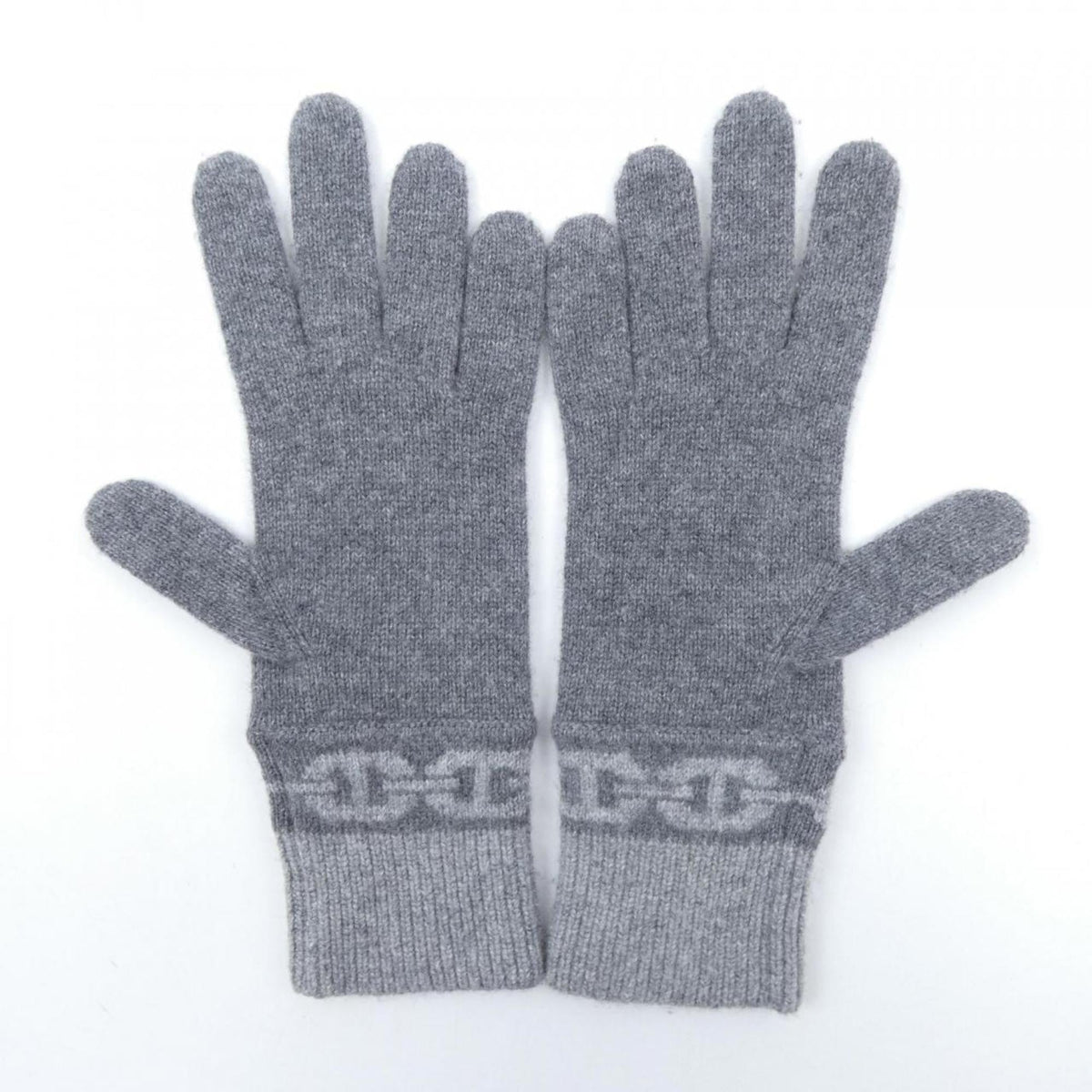 Hermes Gray Cashmere Warm Gloves (Pre-Owned)