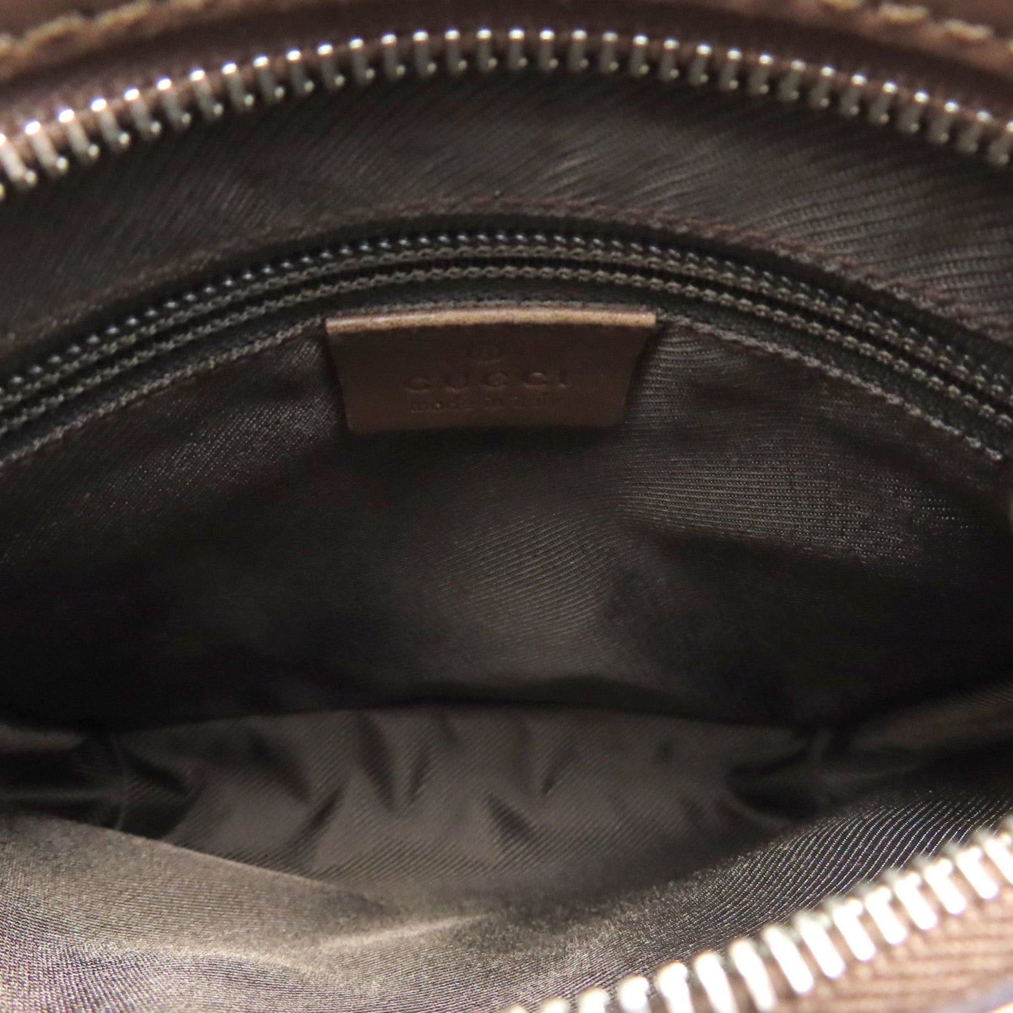 Gucci Brown Canvas Shoulder Bag (Pre-Owned)