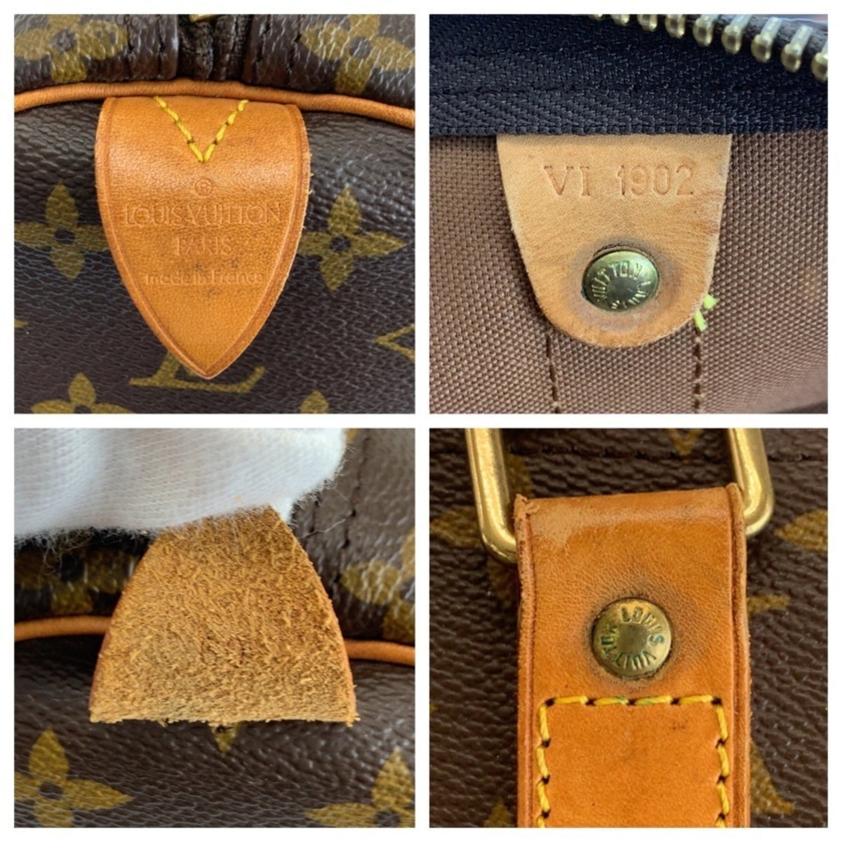Louis Vuitton Brown Pvc Leather Boston Bag (Pre-Owned)