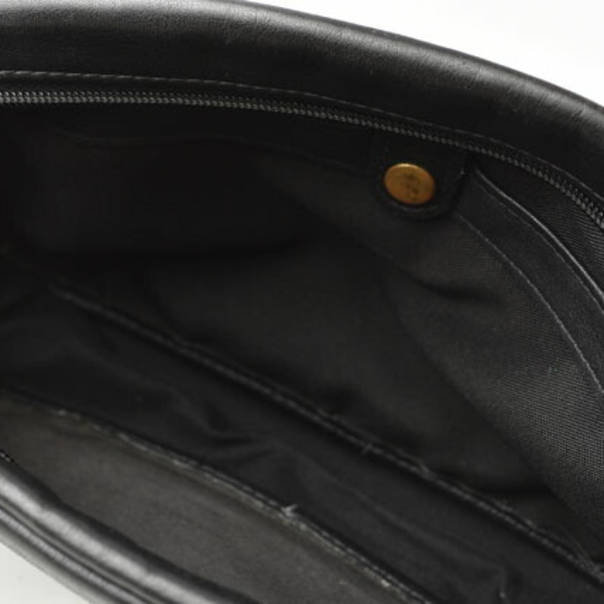 Coach Black Leather Clutch Bag Pouch (Pre-Owned)