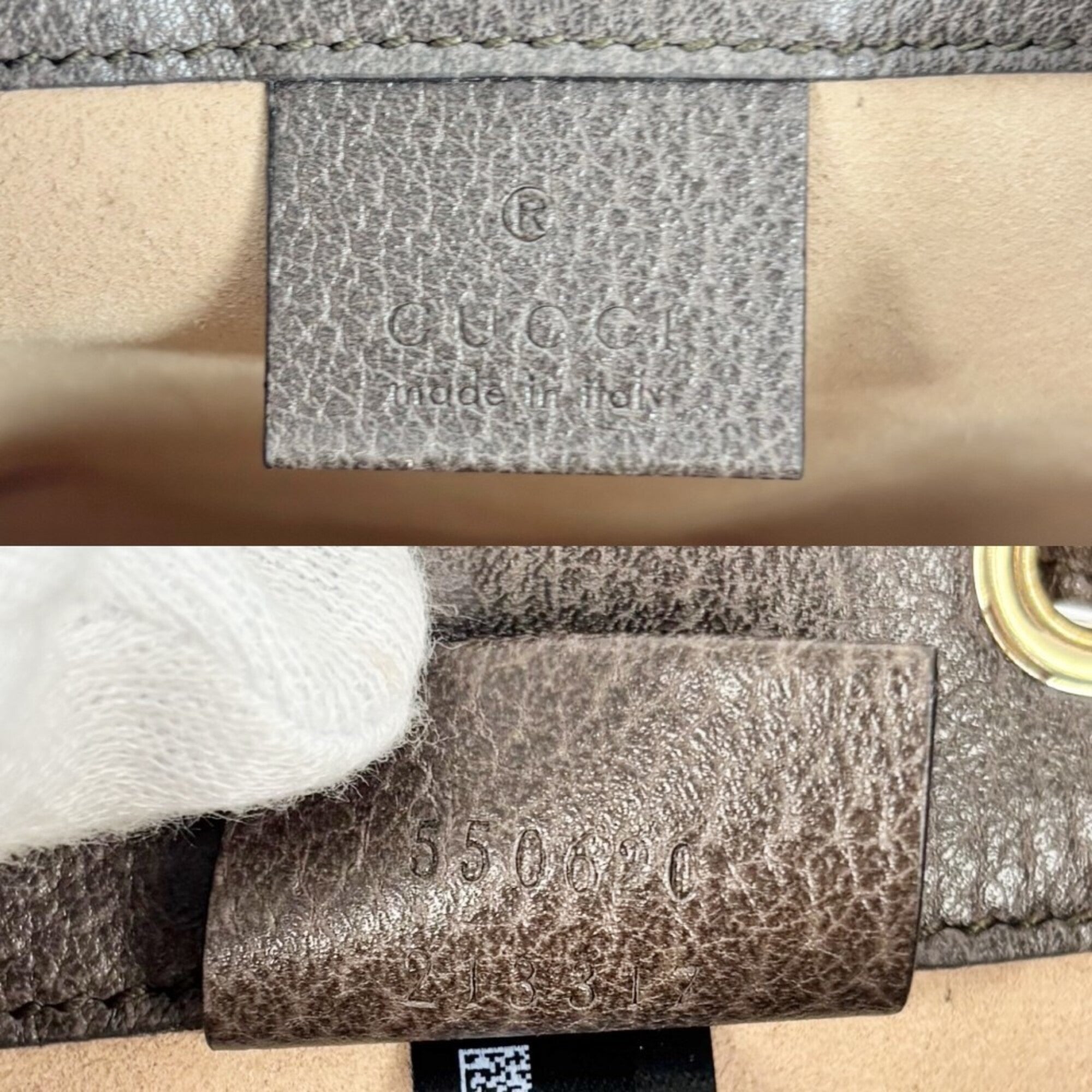 Gucci Beige Gg Supreme Canvas Shoulder Bag (Pre-Owned)
