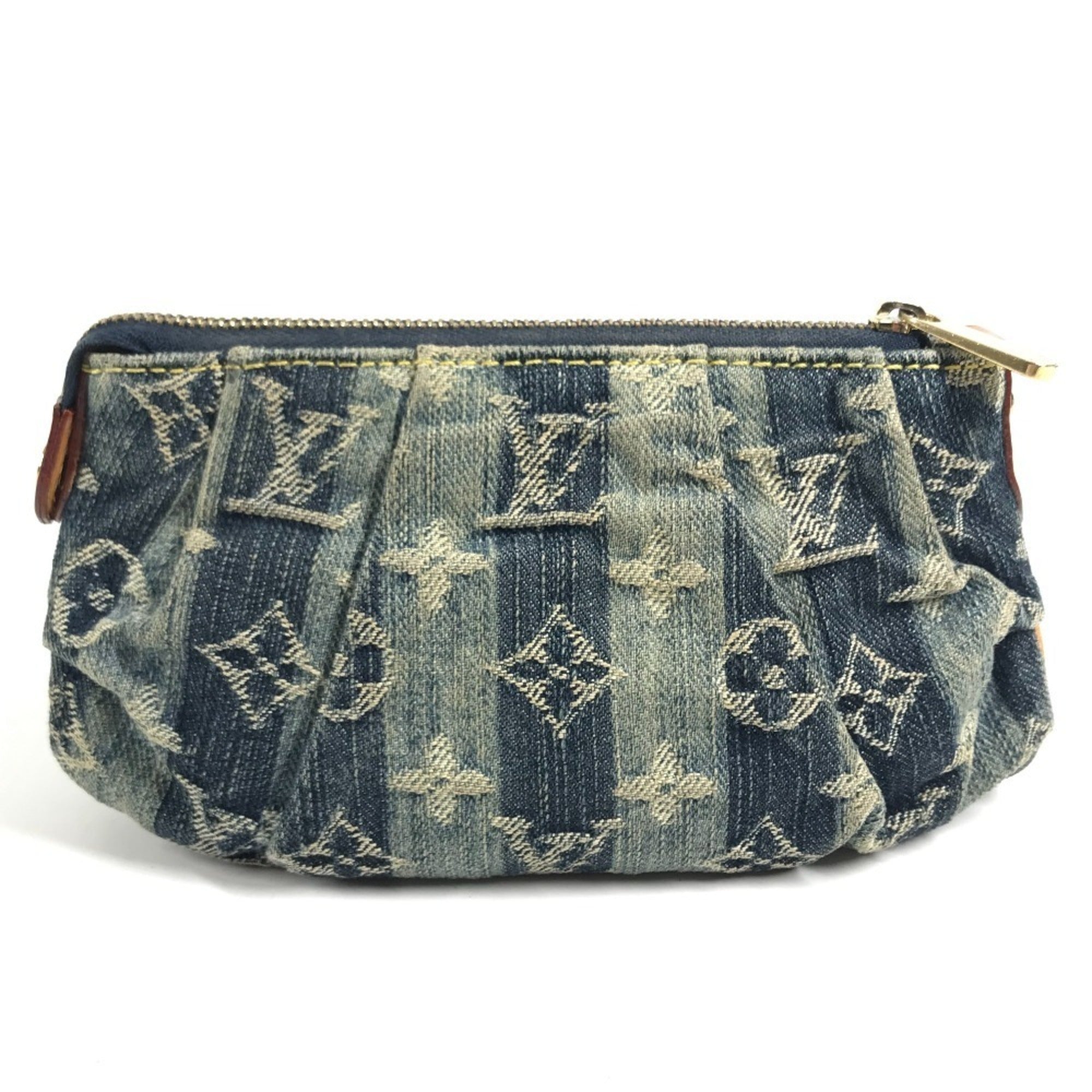 Louis Vuitton Monogram Denim Blue Monogram Denim Handbag (Pre-Owned)