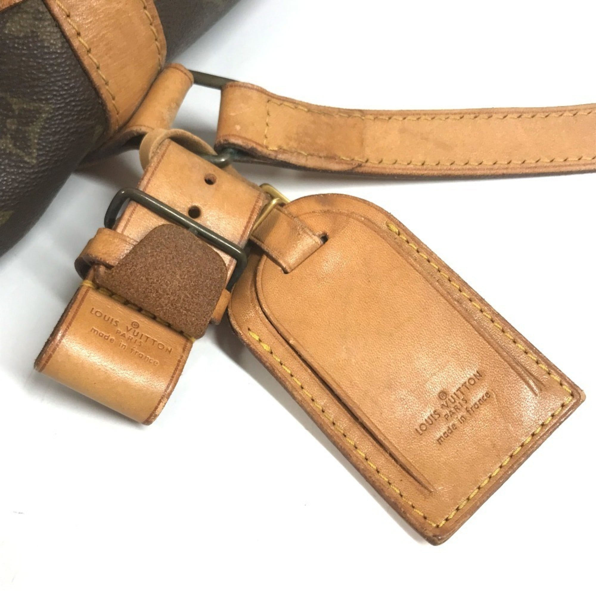 Louis Vuitton Brown Galle Monogram Boston Bag Handbag (Pre-Owned)