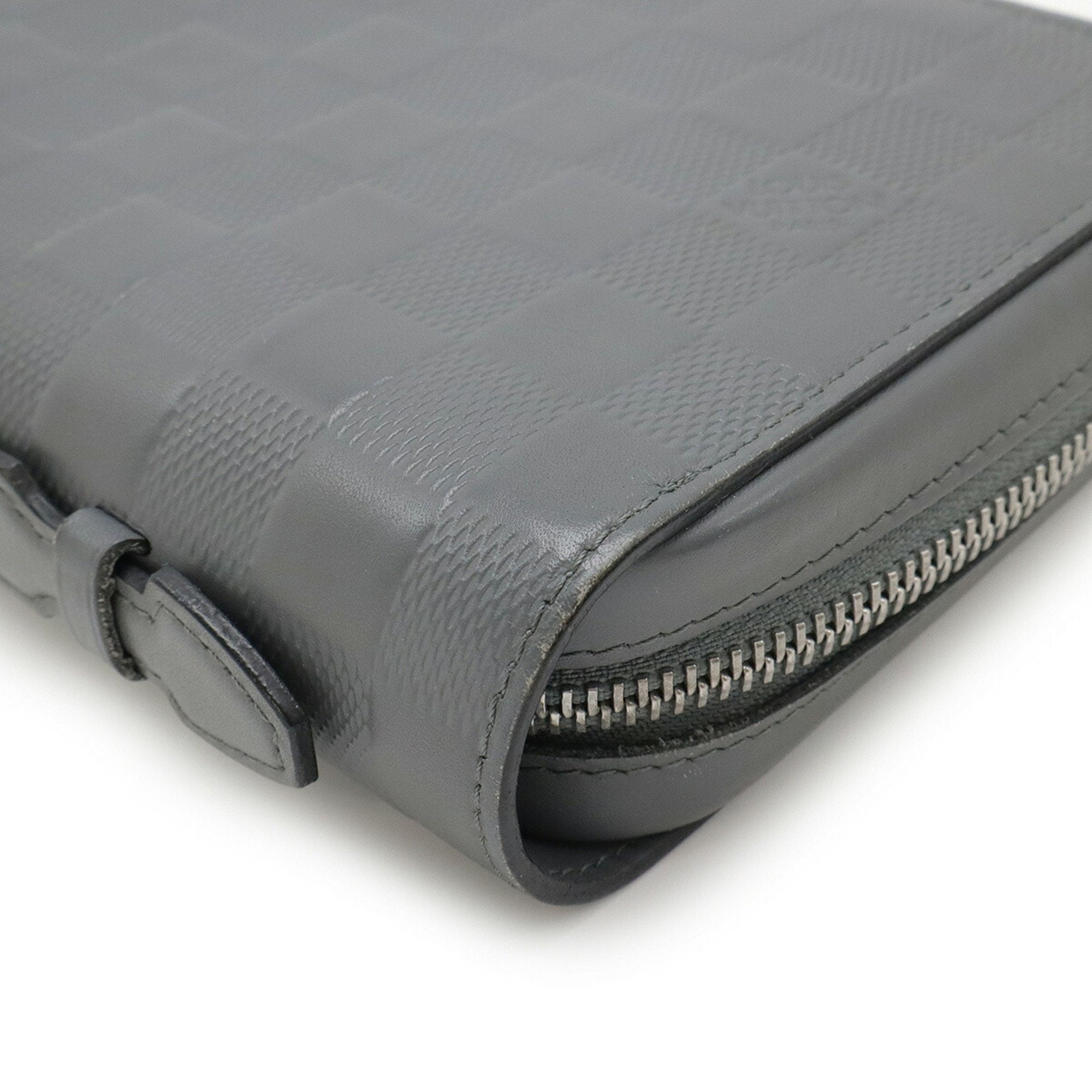 Louis Vuitton Damier Infini Gray Damier Infini Long Wallet (Bi-Fold) (Pre-Owned)