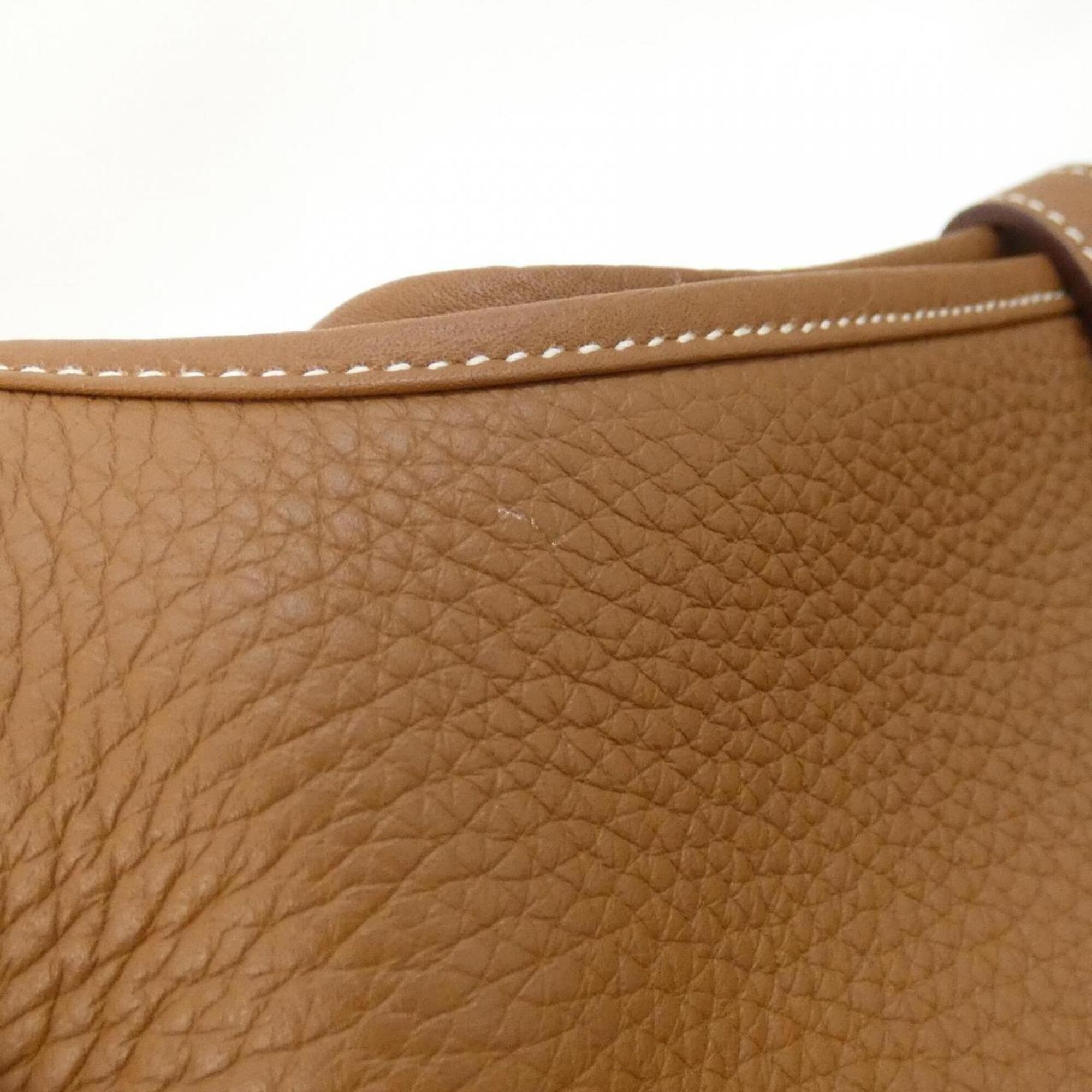 Hermes Brown Taurillon Clemence Leather Shoulder Bag (Pre-Owned)