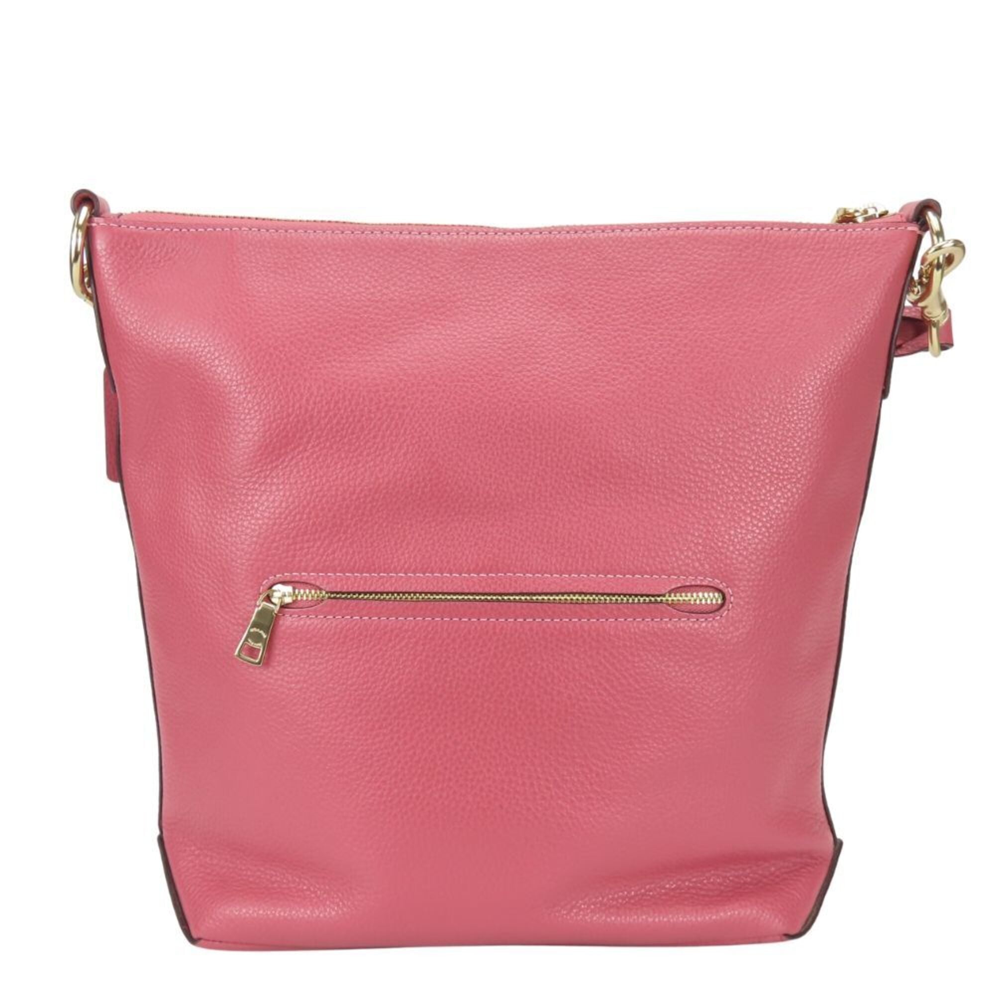 Coach Pink Leather Shoulder Bag (Pre-Owned)