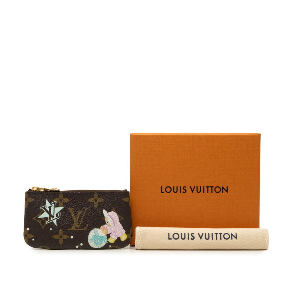 Louis Vuitton Azur Brown Pvc Leather Coin Purse/Coin Case (Pre-Owned)