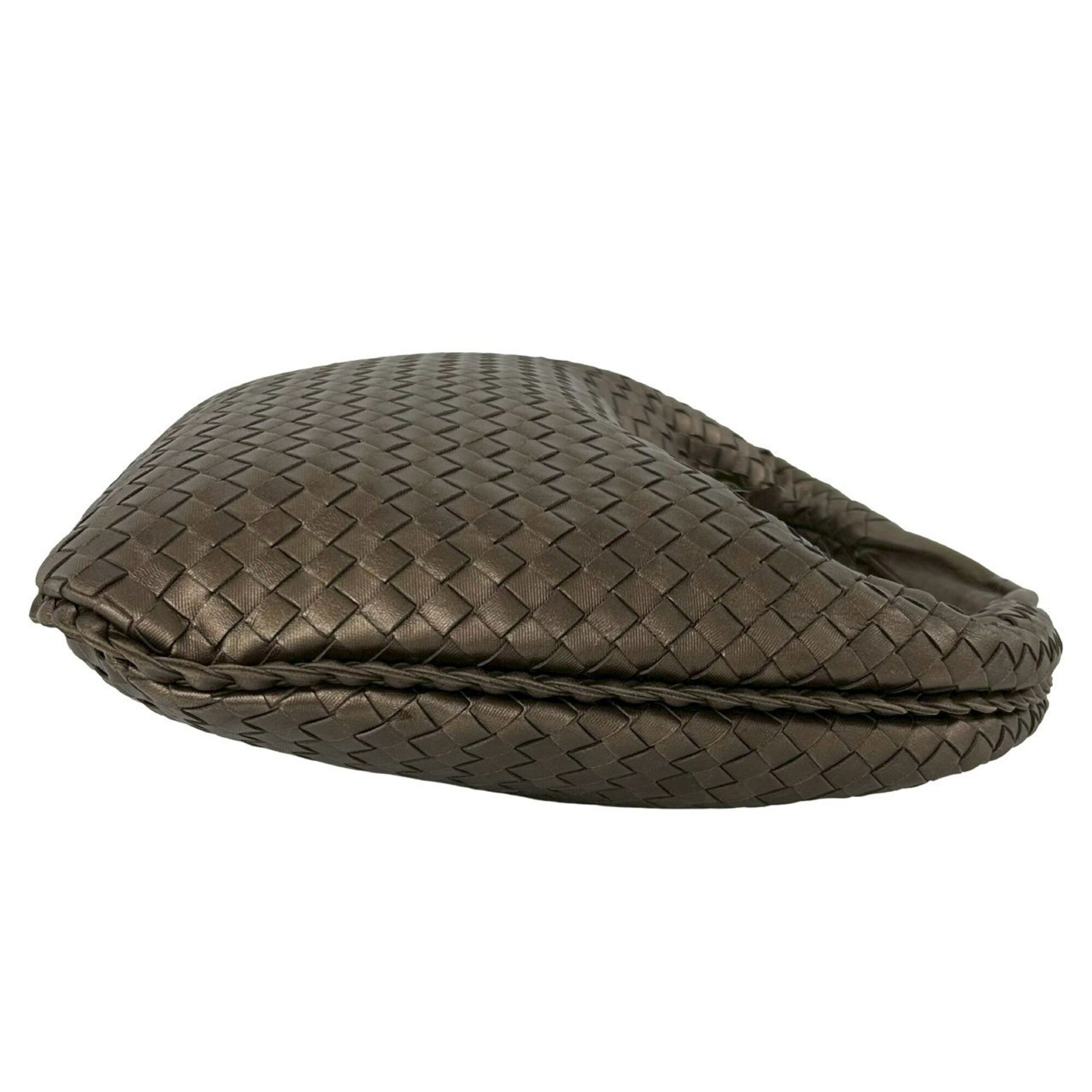 Bottega Veneta Brown Leather Handbag Shoulder Bag (Pre-Owned)