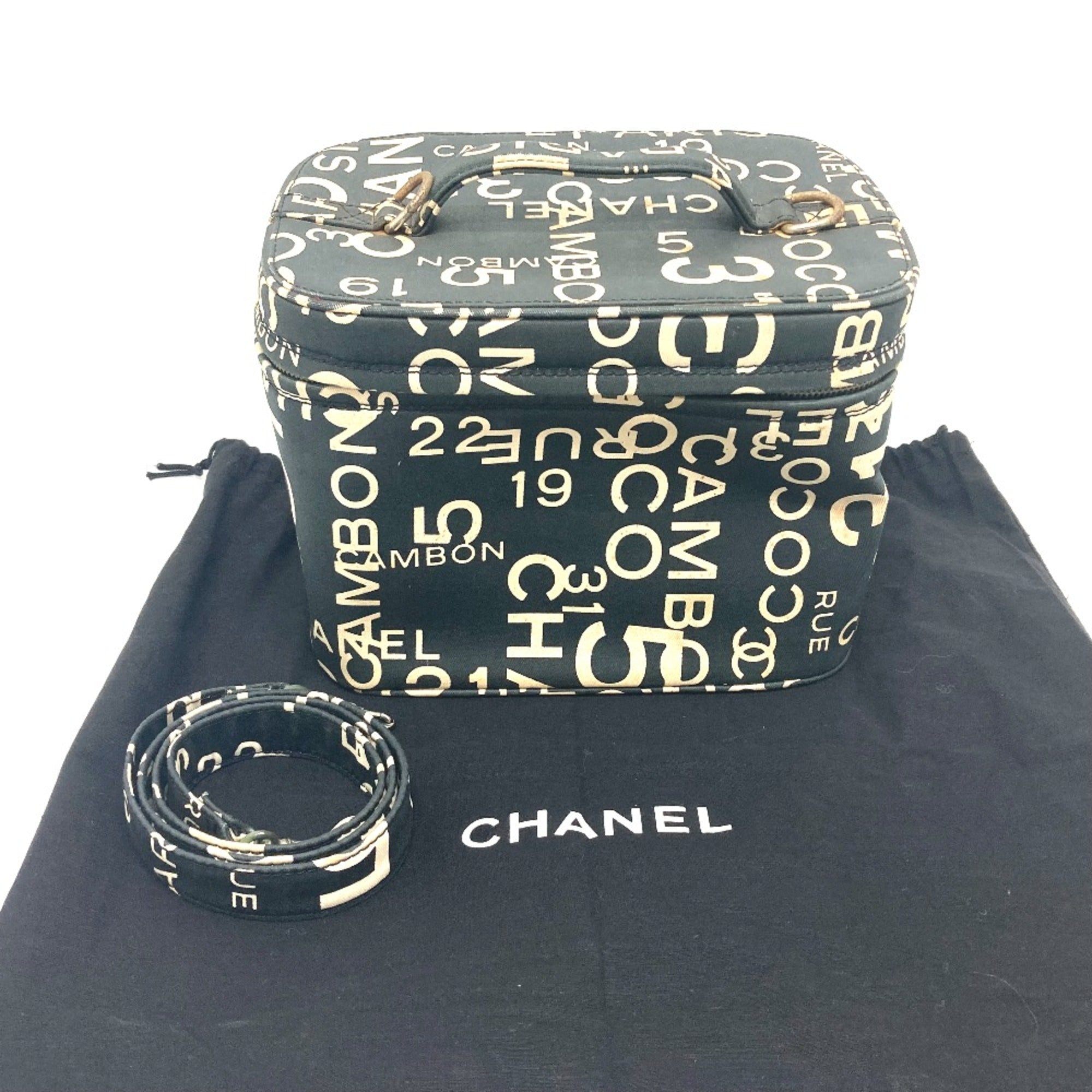 Chanel Black Cotton Handbag (Pre-Owned)