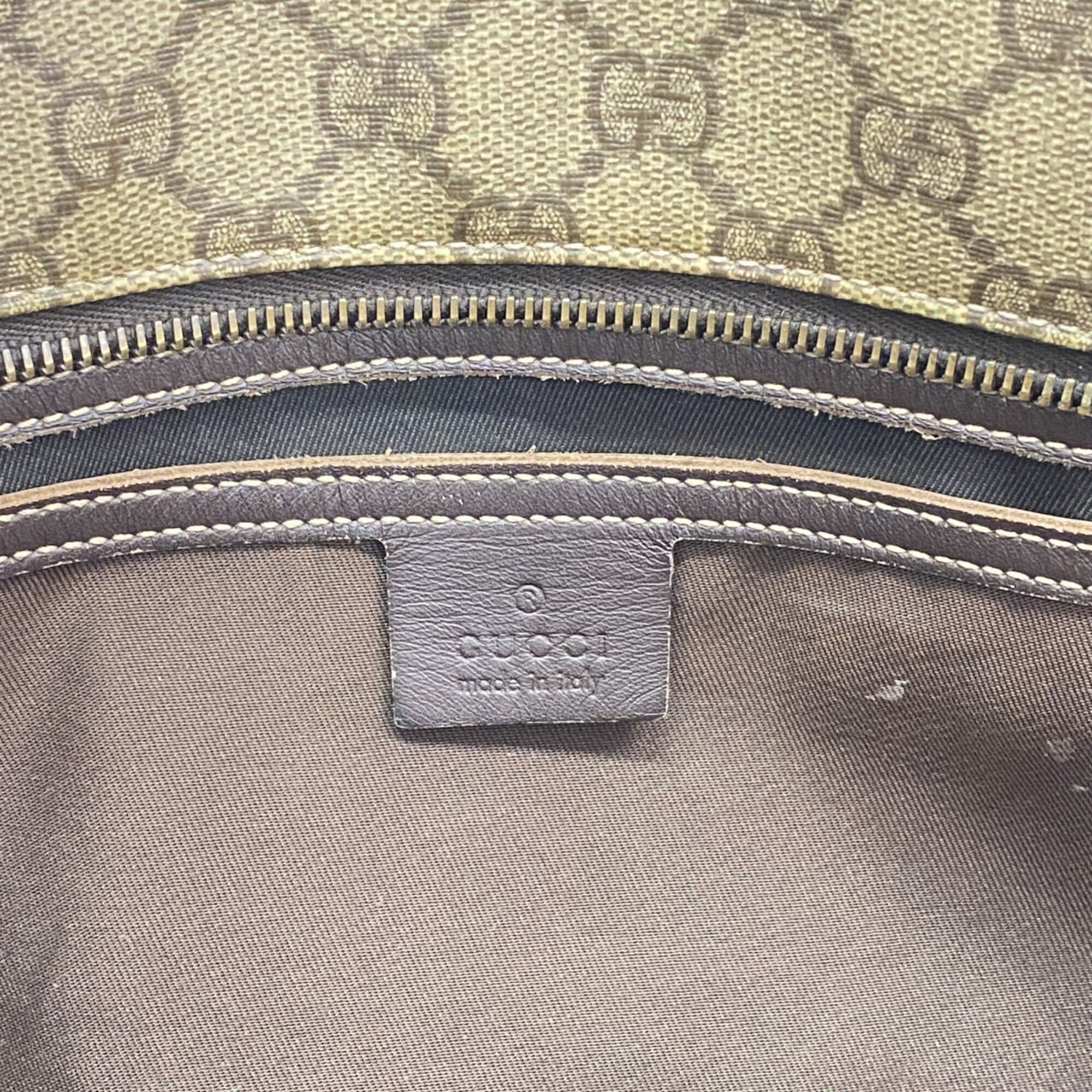 Gucci Beige Brown Pvc Tote Bag (Pre-Owned)