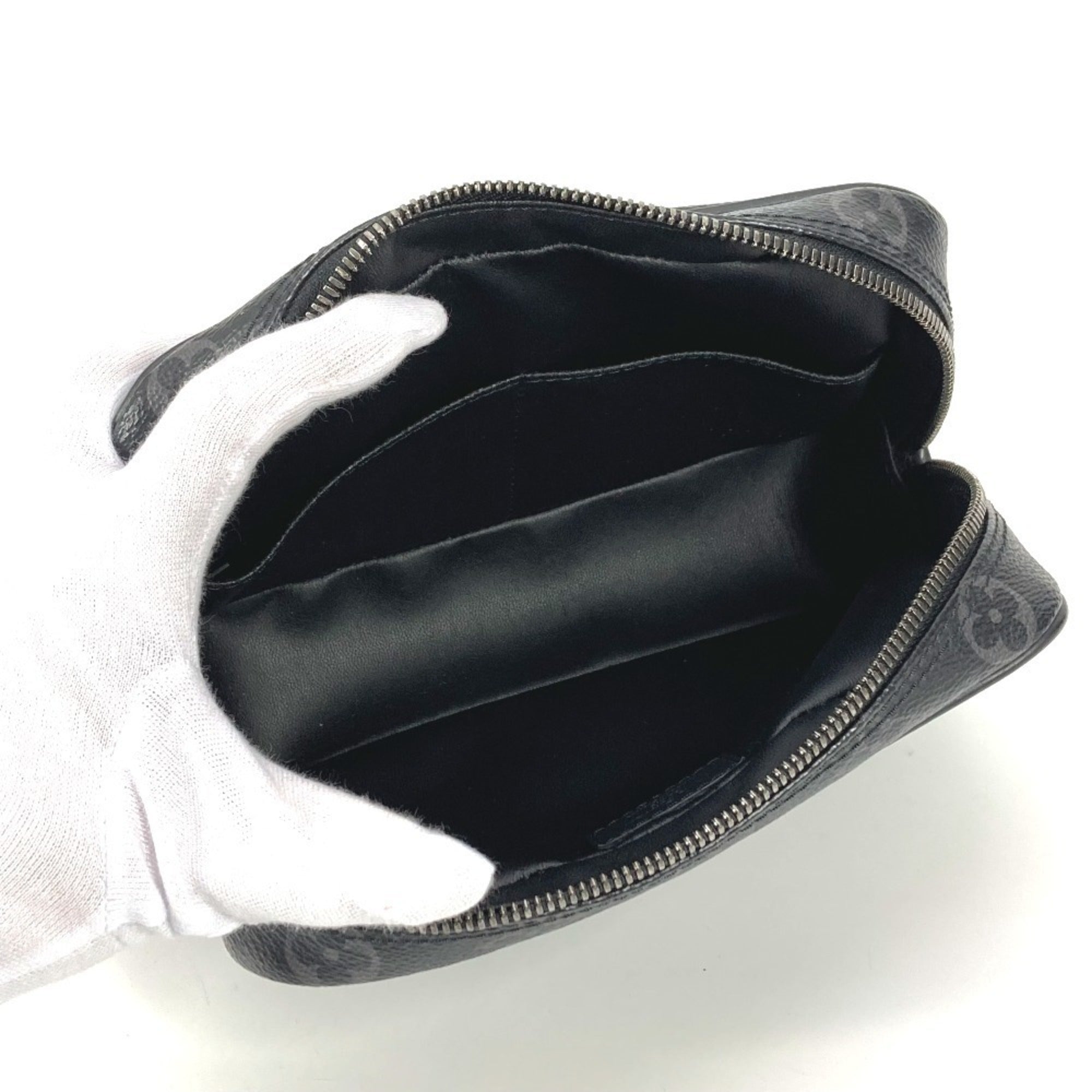 Louis Vuitton Black Monogram Eclipse Canvas Clutch Bag Pouch (Pre-Owned)