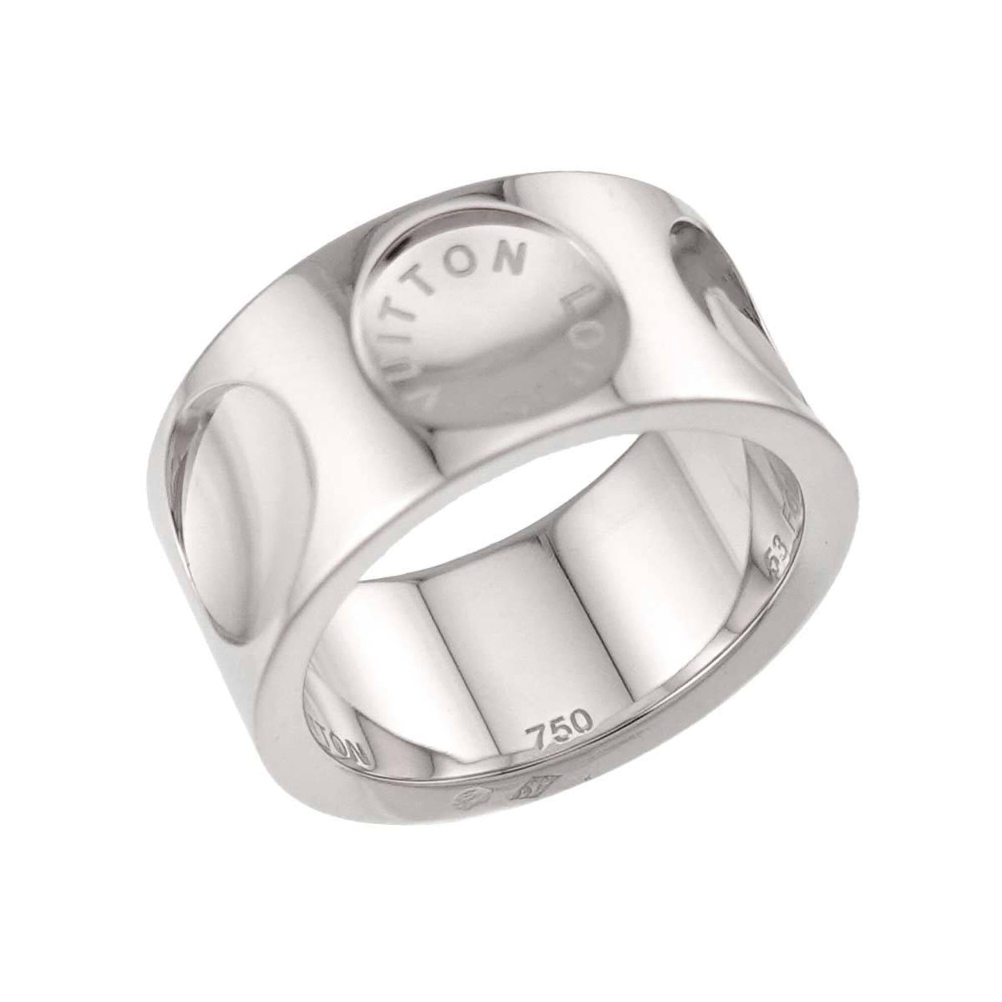 Louis Vuitton White Gold (18K) Band Ring (Pre-Owned)