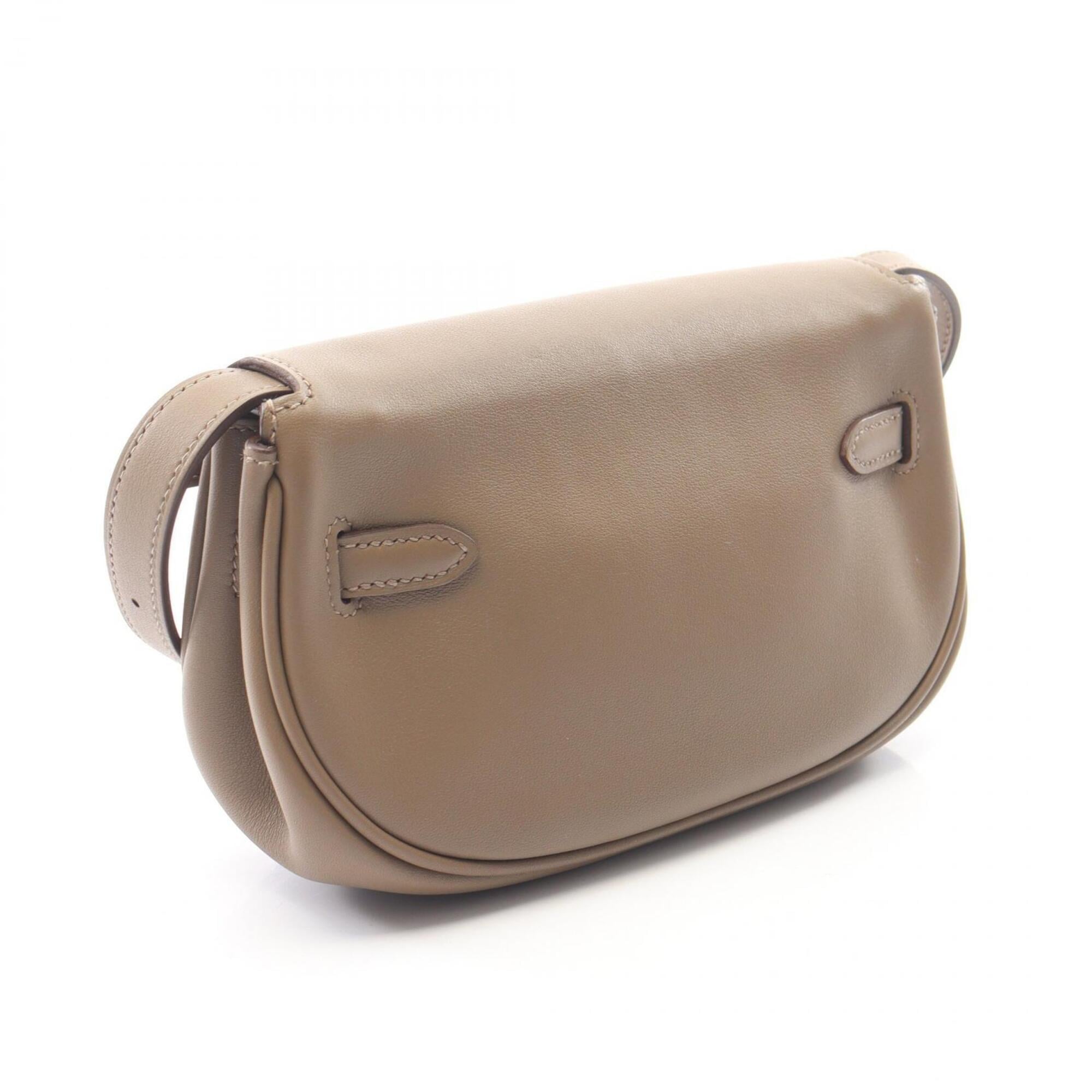Hermes Beige Swift Leather Handbag Shoulder Bag (Pre-Owned)