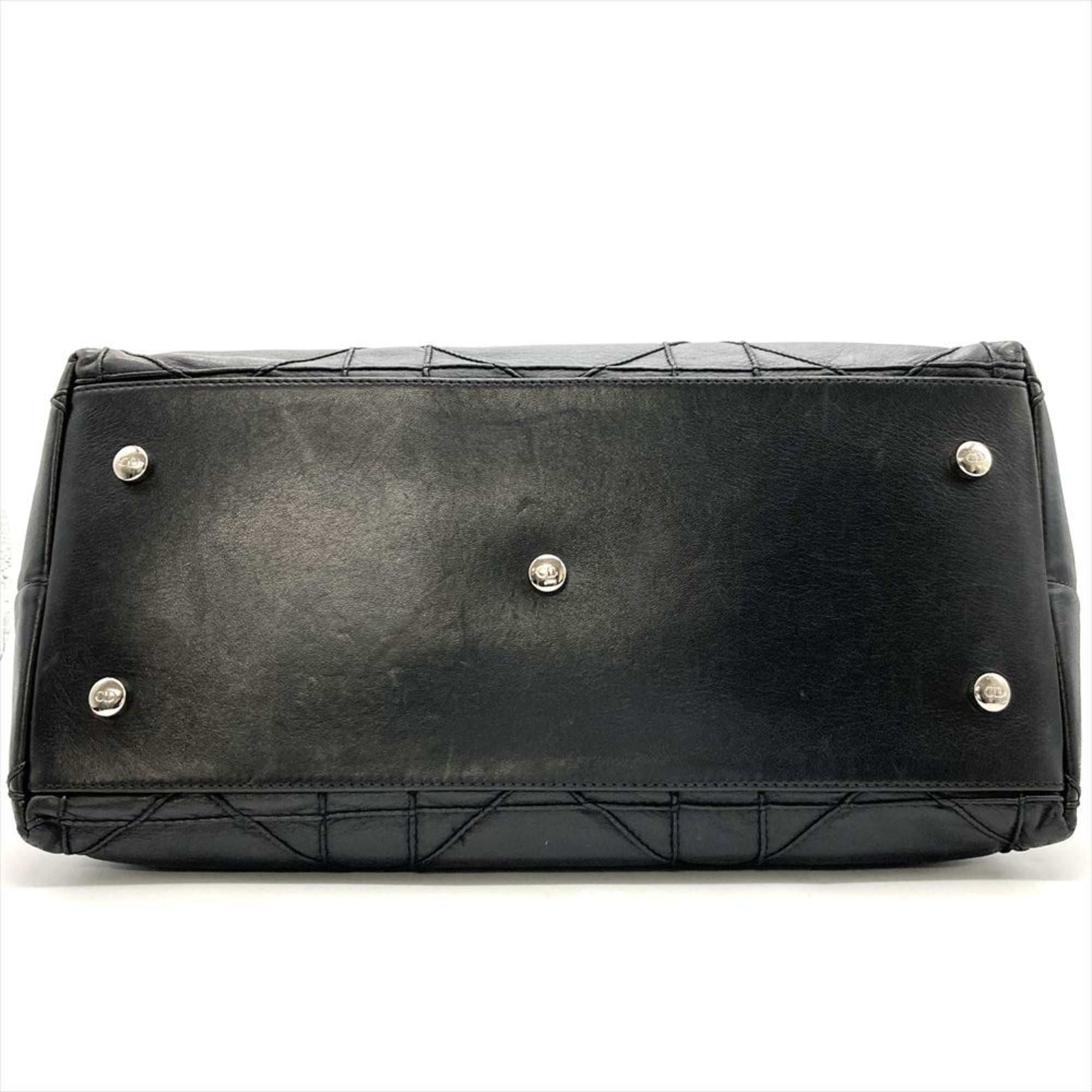 Christian Dior Black Leather Handbag (Pre-Owned)