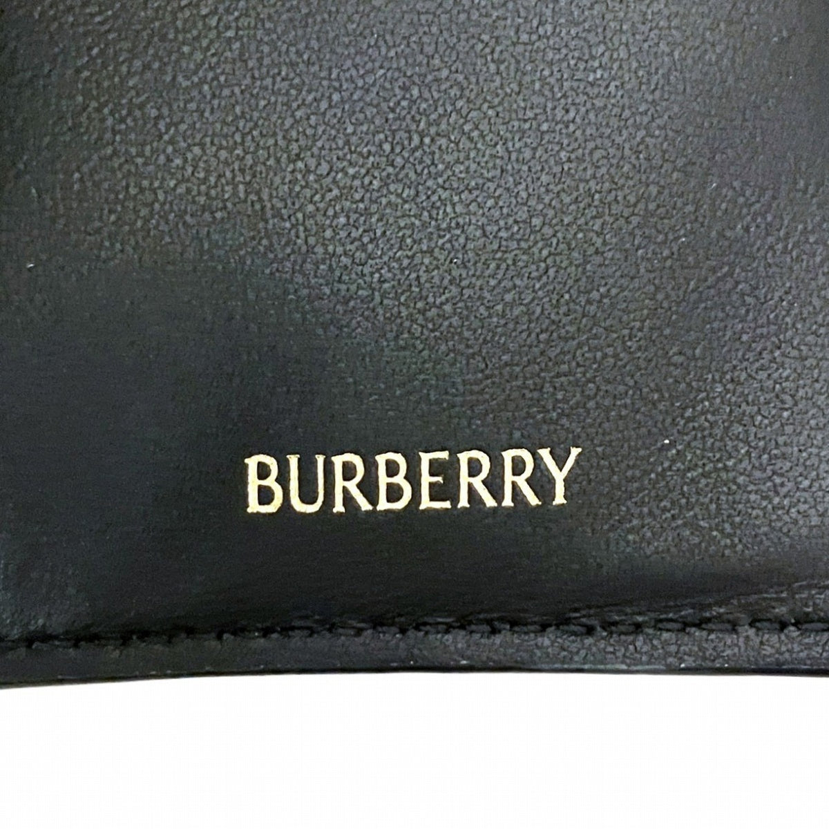 Burberry Black Leather Wallet (Tri-Fold) (Pre-Owned)