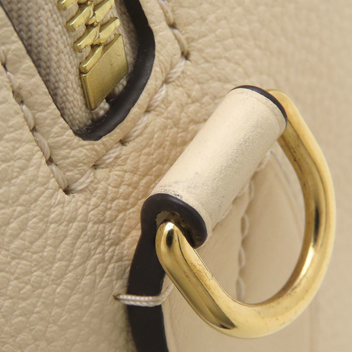 Louis Vuitton Cream Monogram Empreinte Handbag (Pre-Owned)