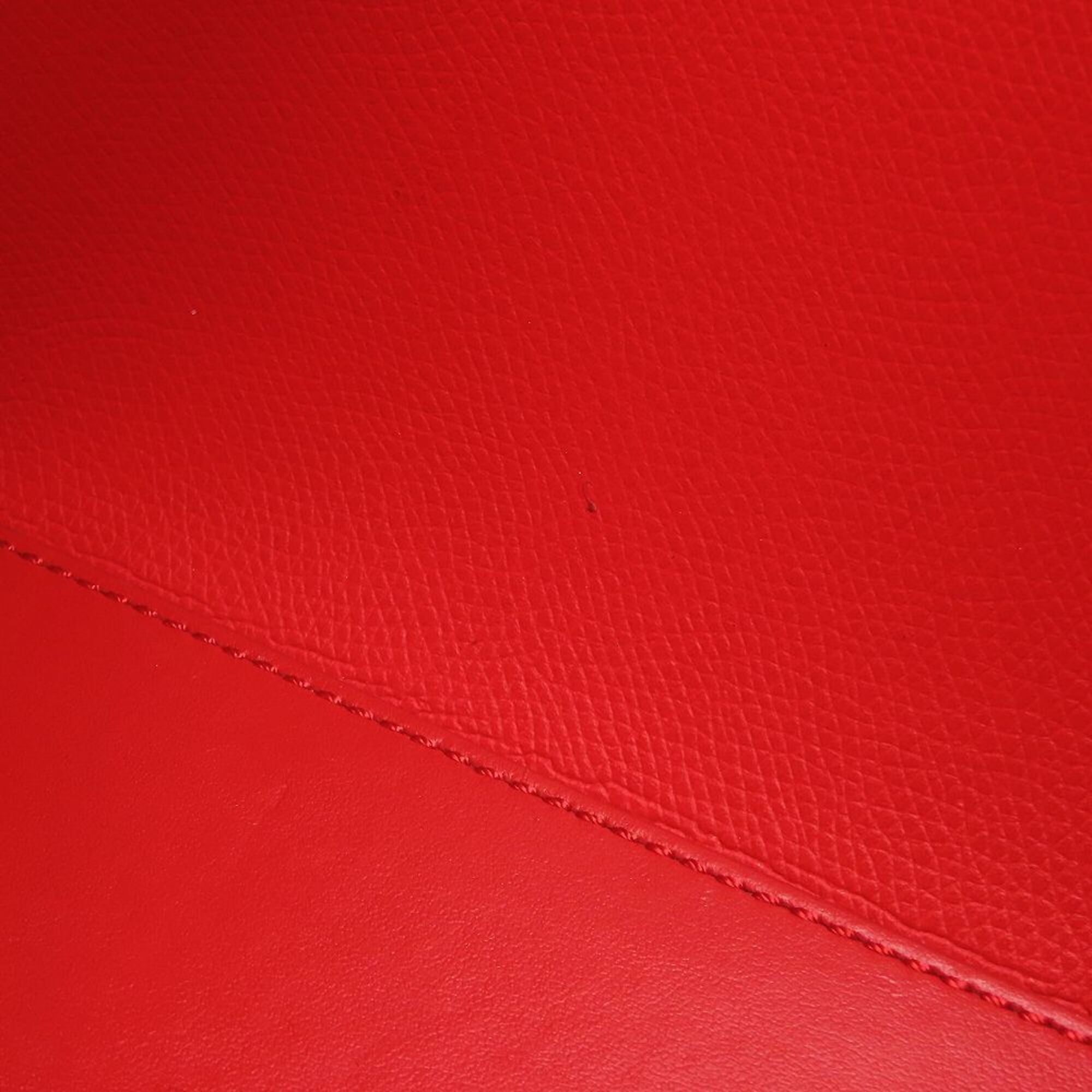 Christian Louboutin Black Red Color Leather Handbag (Pre-Owned)