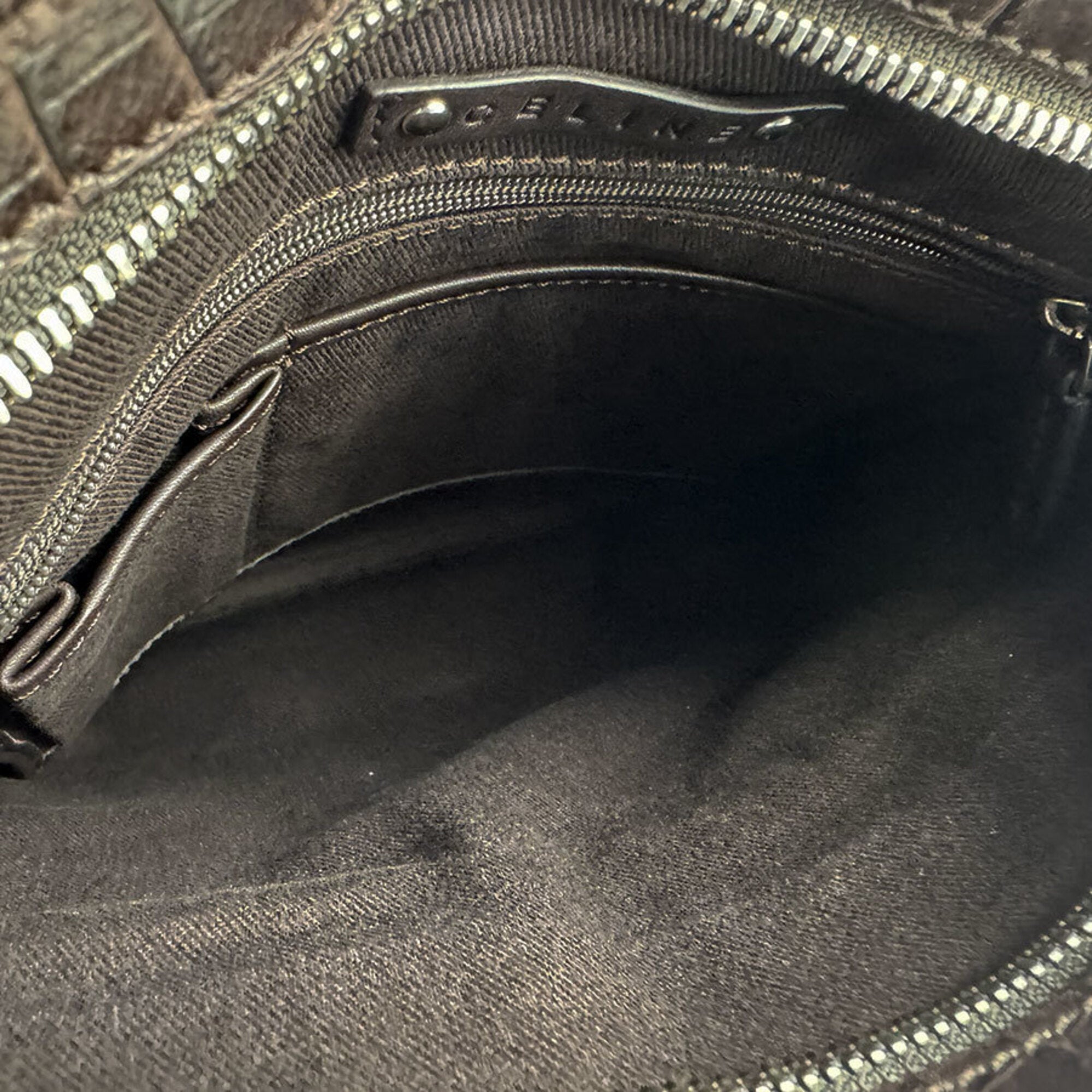 Celine Brown Canvas Shoulder Bag (Pre-Owned)
