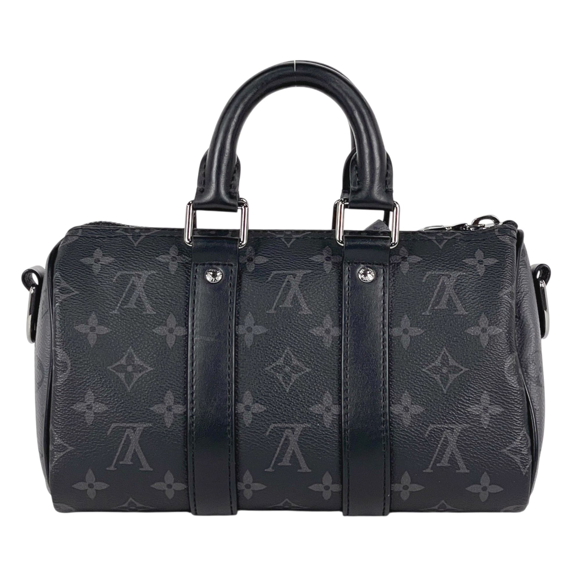 Louis Vuitton Black Gray Monogram Eclipse Noir Monogram Eclipse Tote Bag (Pre-Owned)