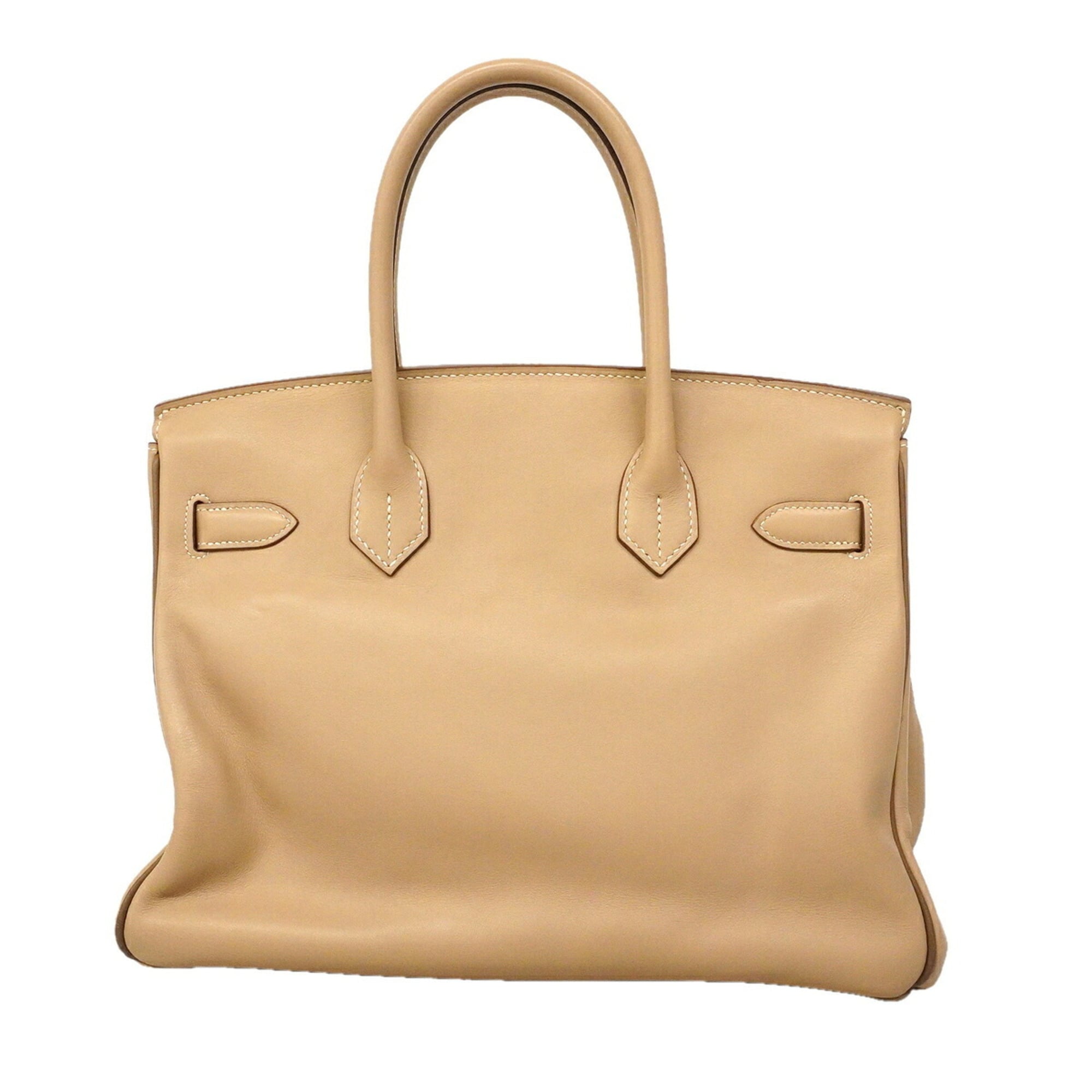 Hermes Etoupe Gray Swift Leather Handbag (Pre-Owned)